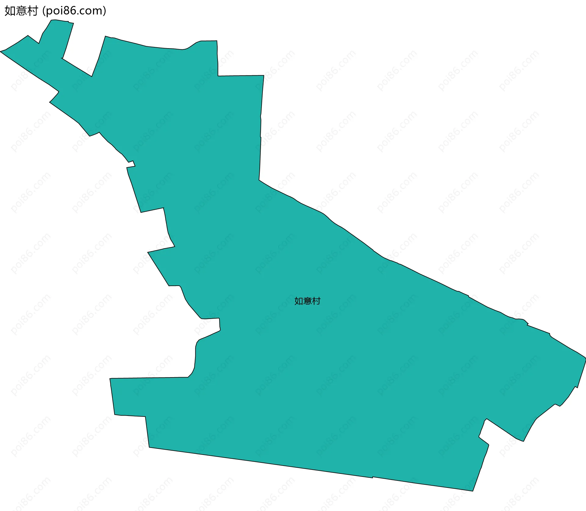 如意村边界地图