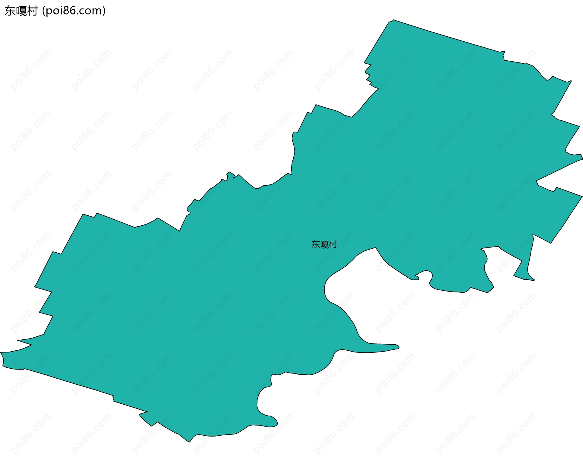 东嘎村边界地图