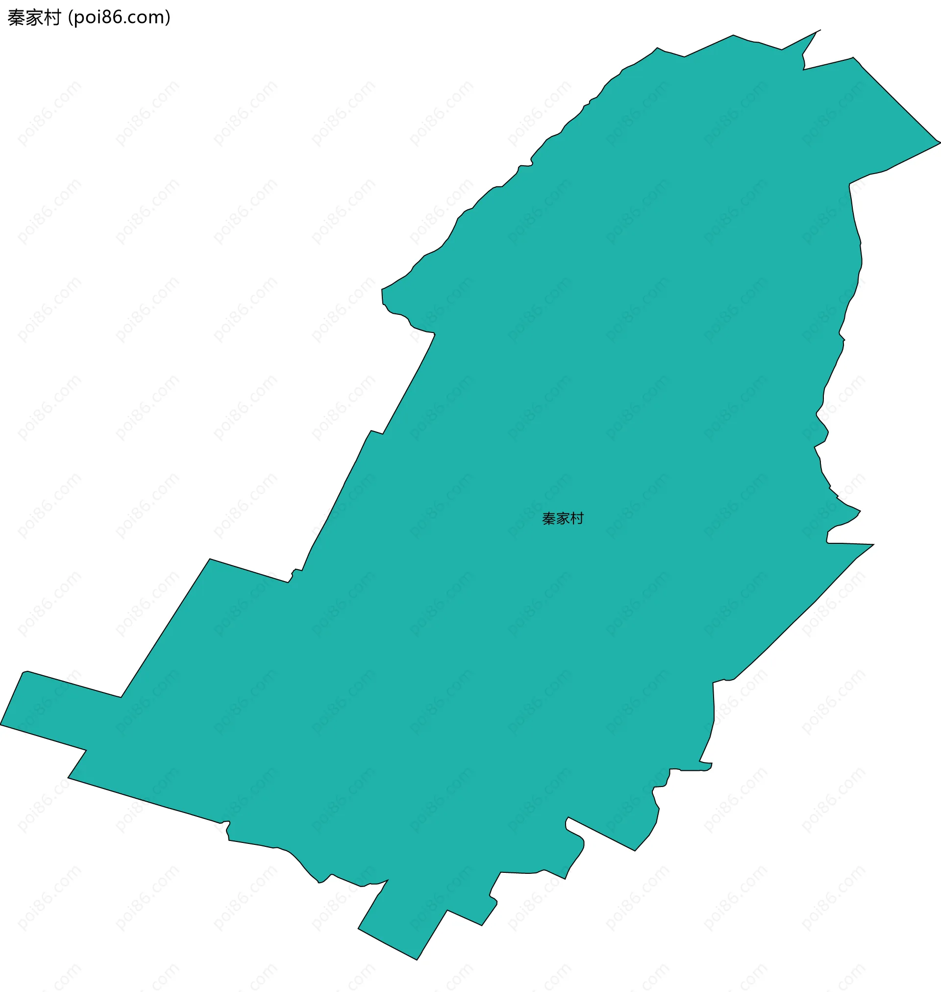 秦家村边界地图