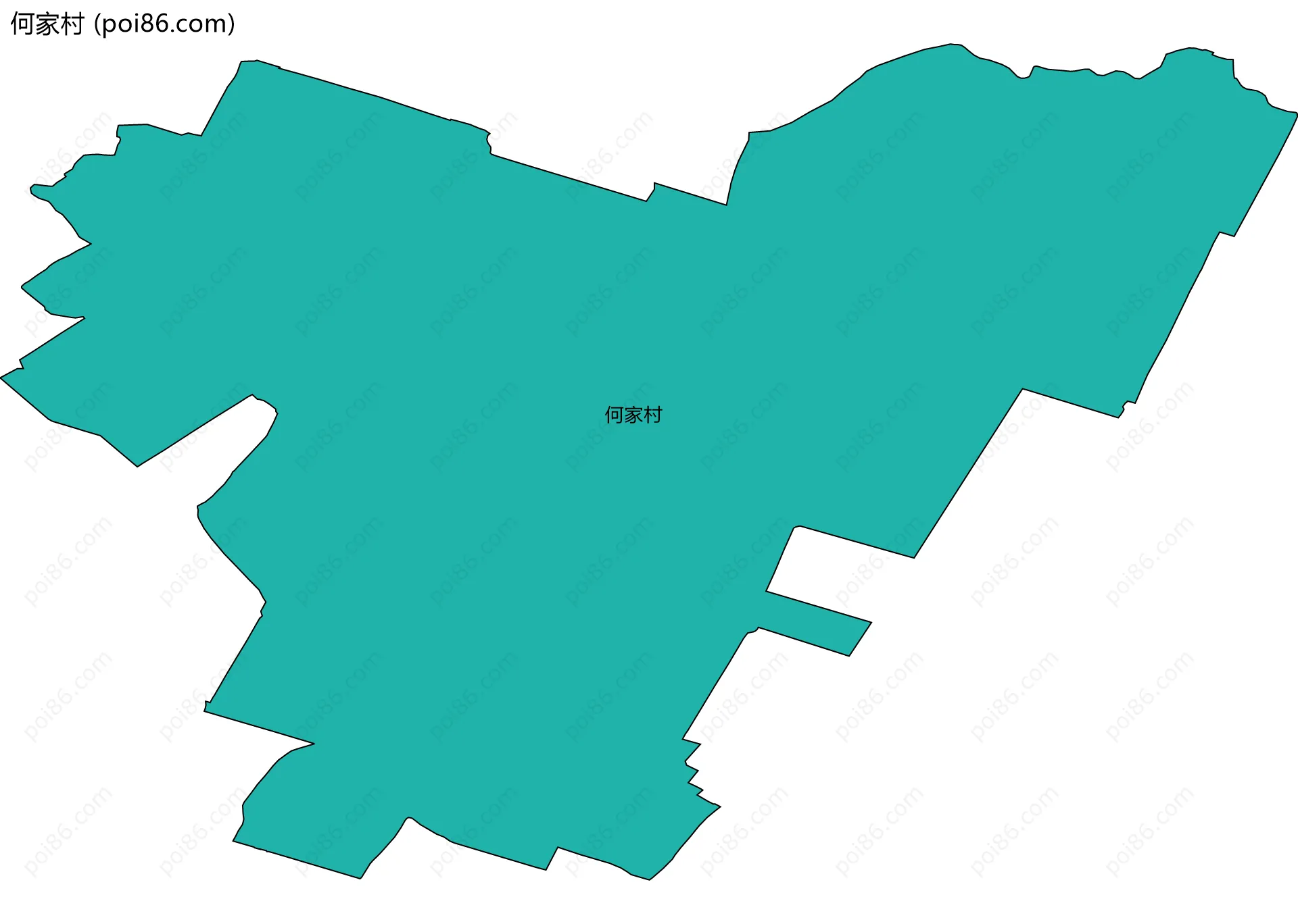 何家村边界地图