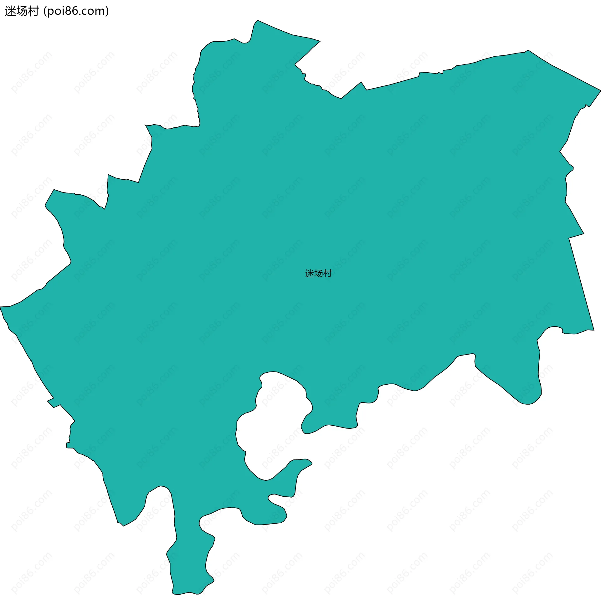 迷场村边界地图