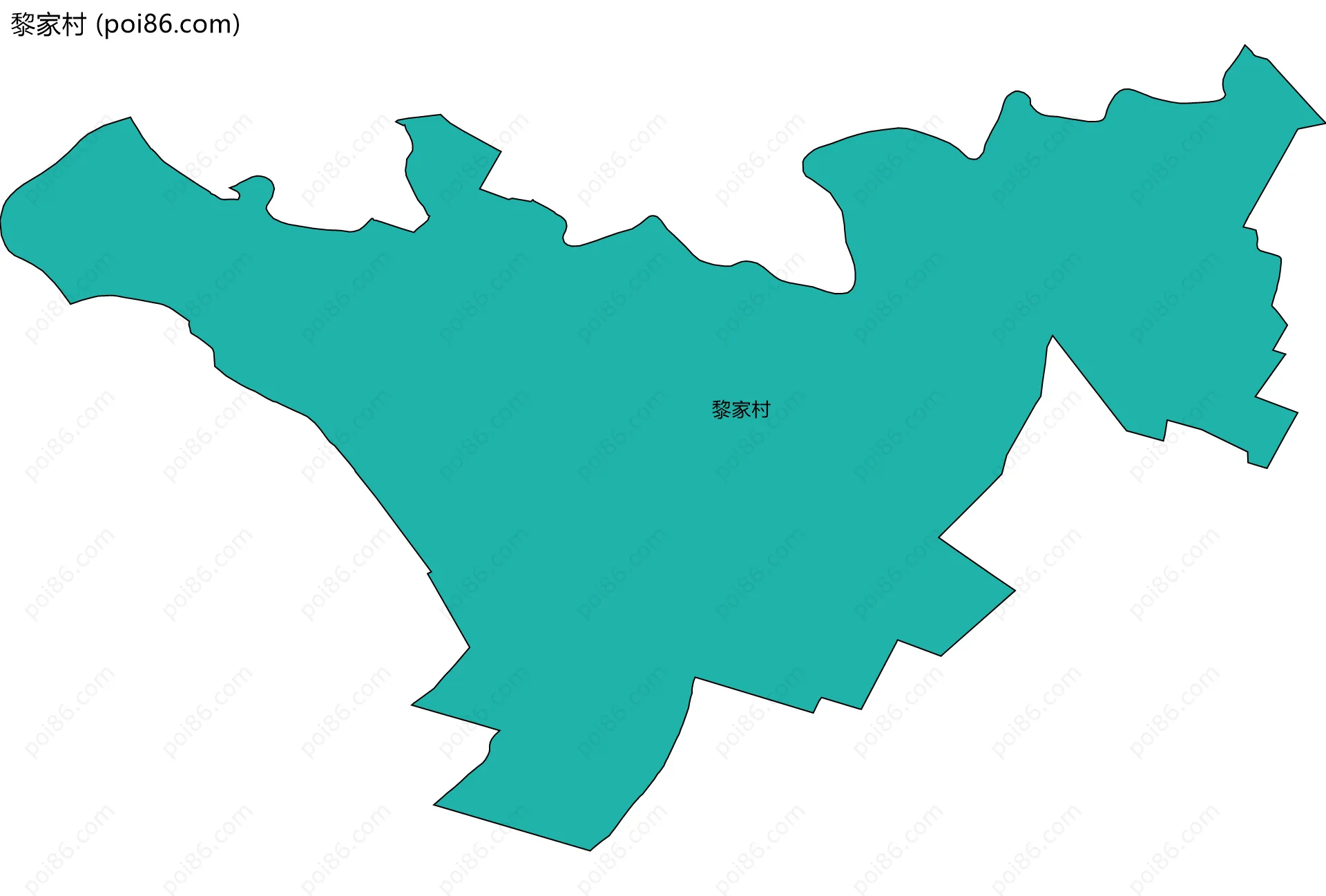 黎家村边界地图