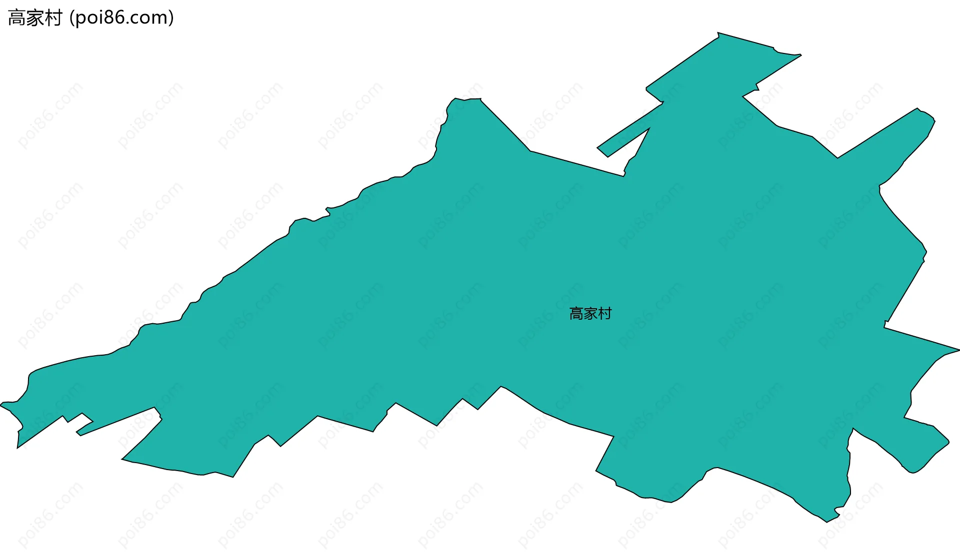 高家村边界地图