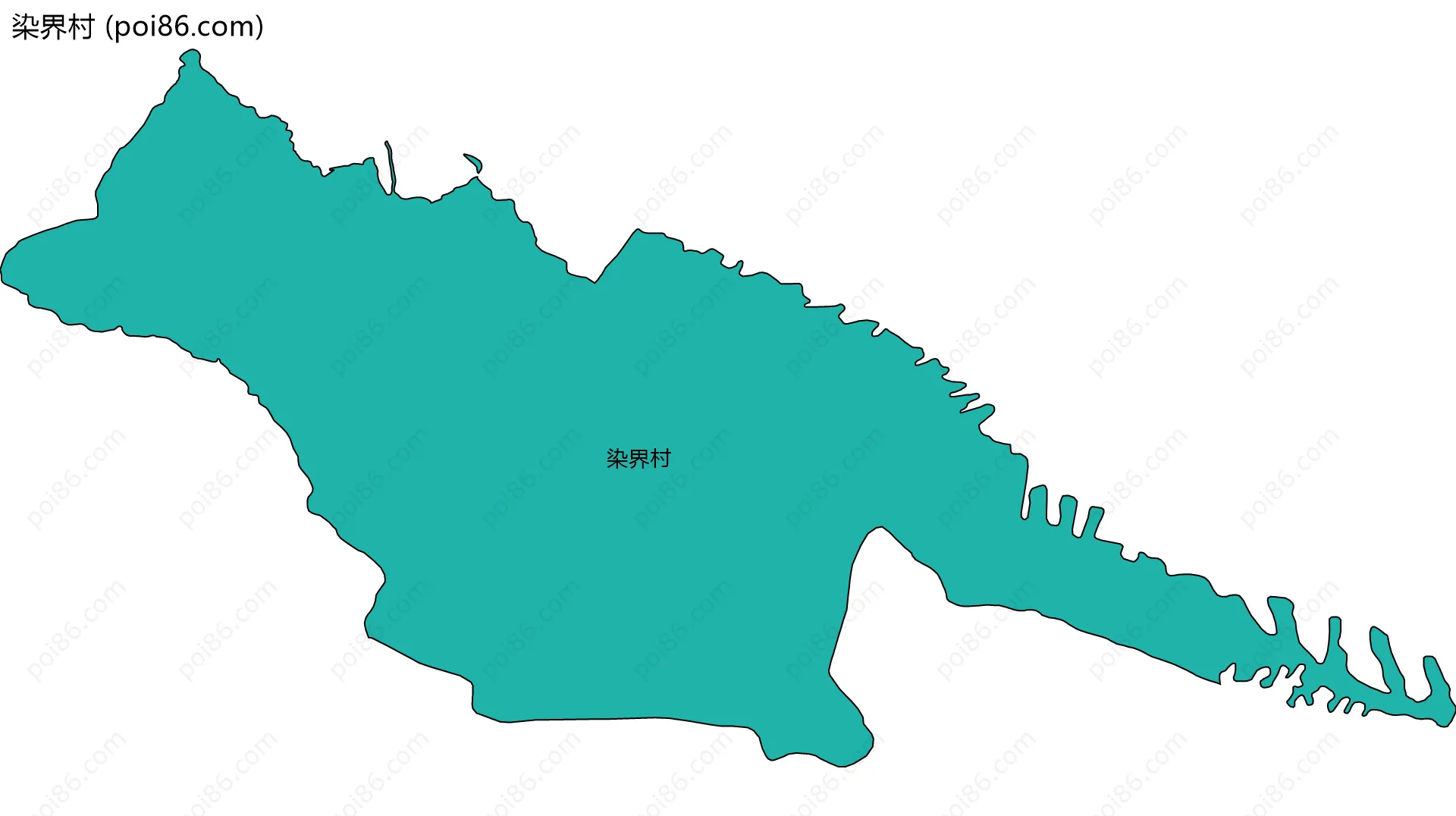 染界村边界地图