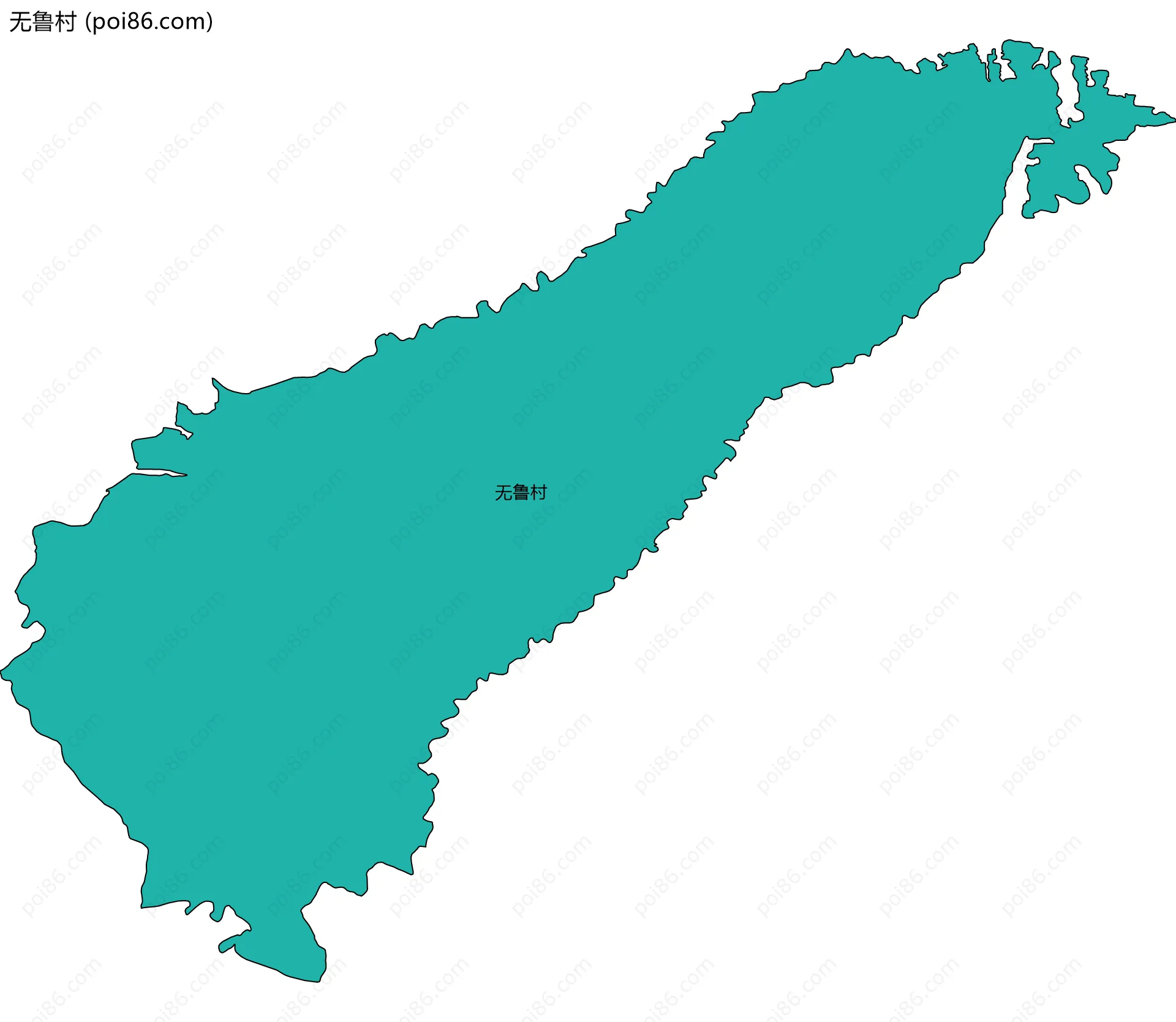 无鲁村边界地图