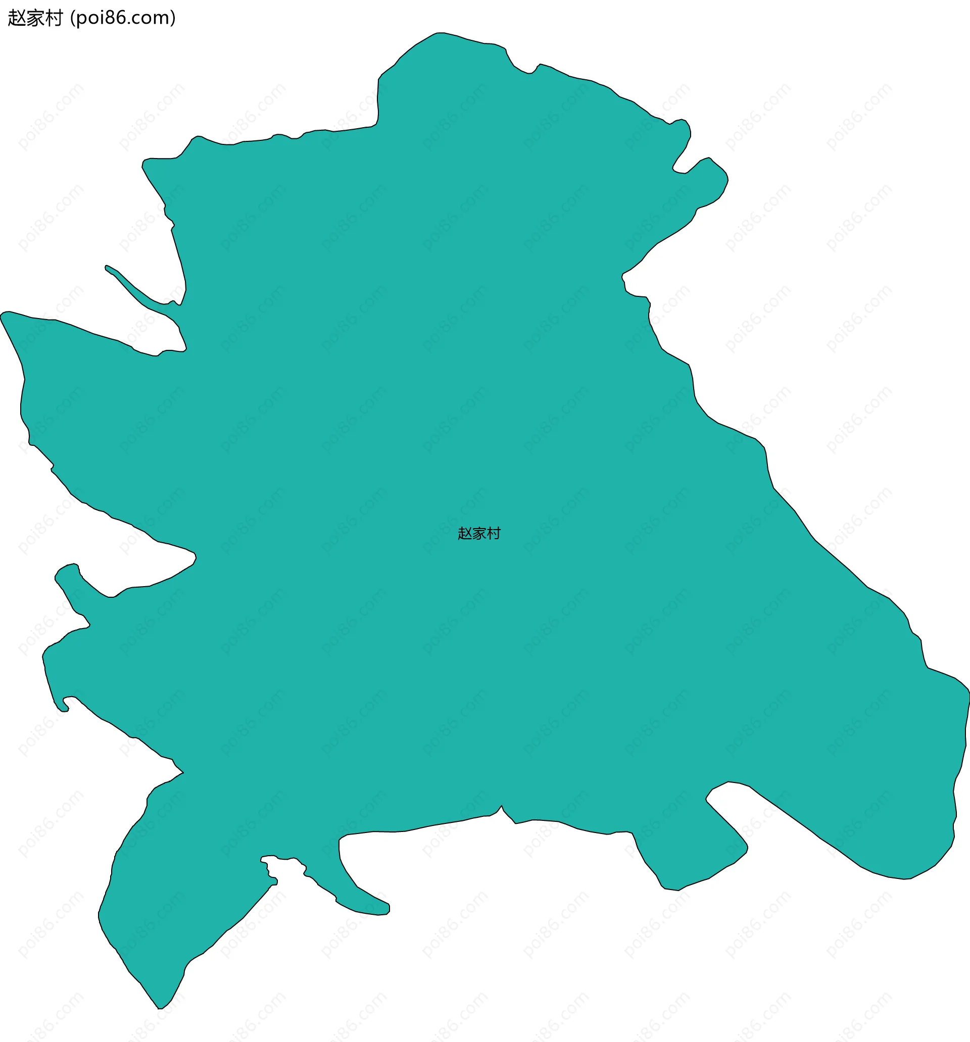 赵家村边界地图