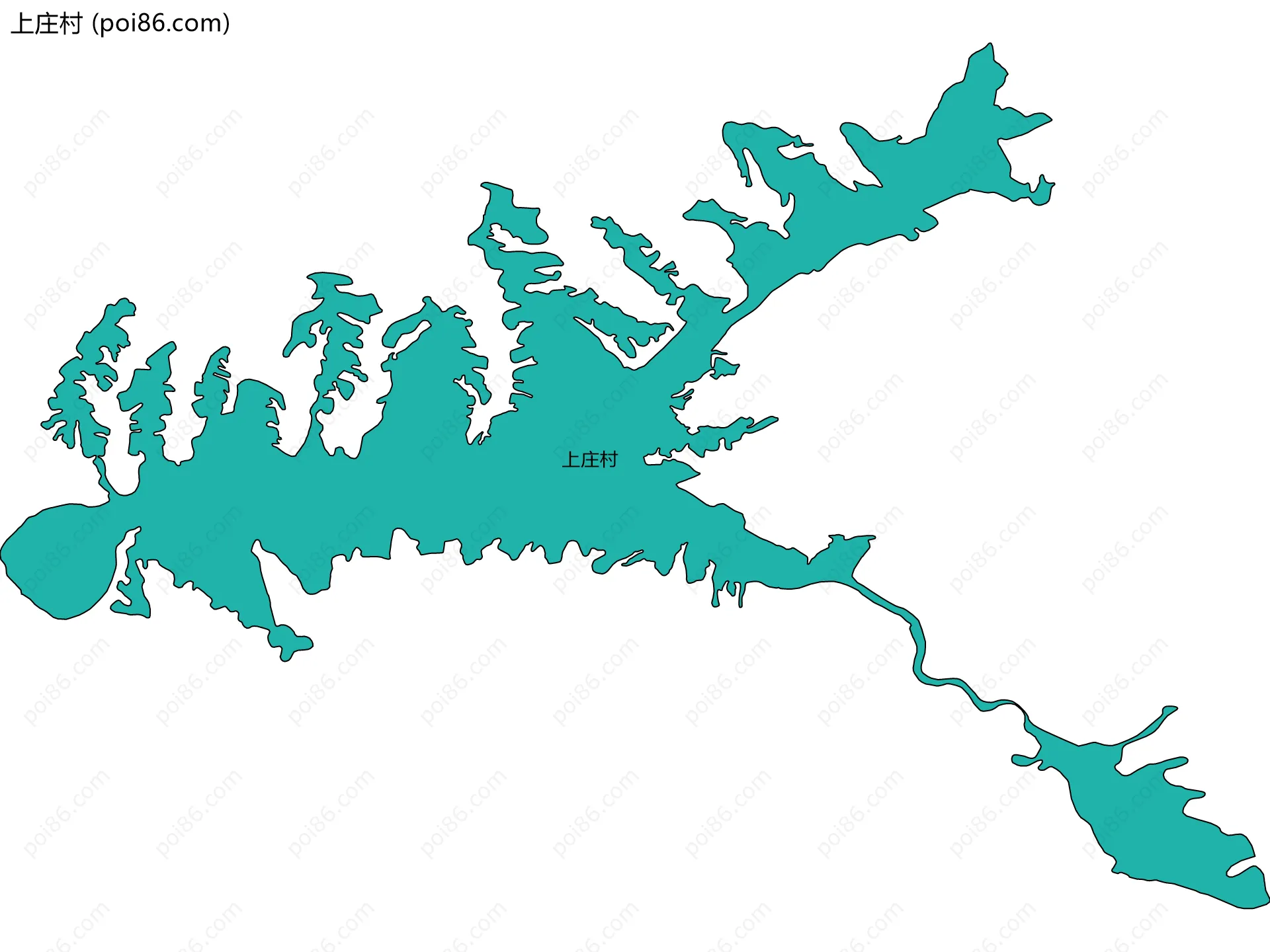 上庄村边界地图
