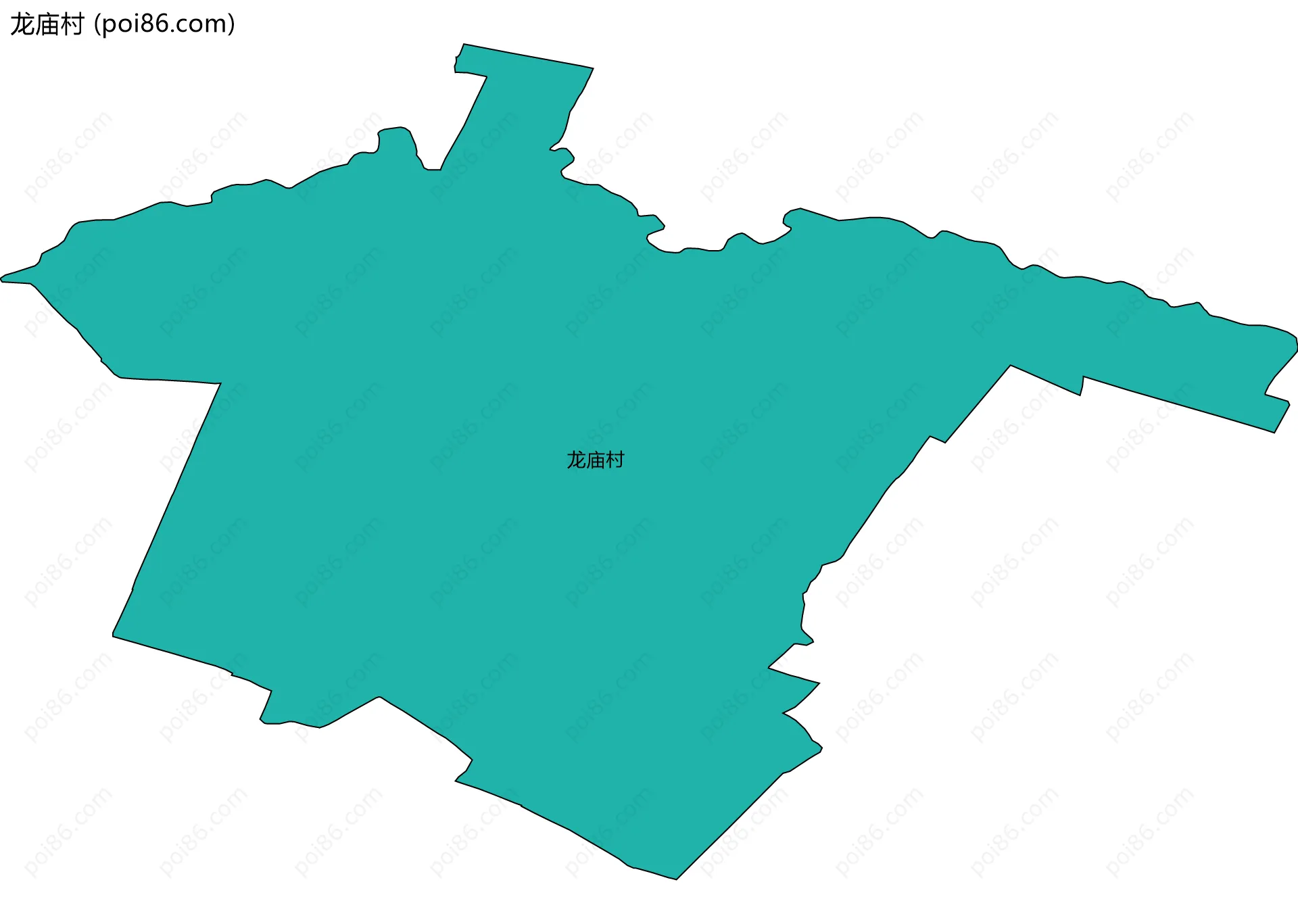 龙庙村边界地图
