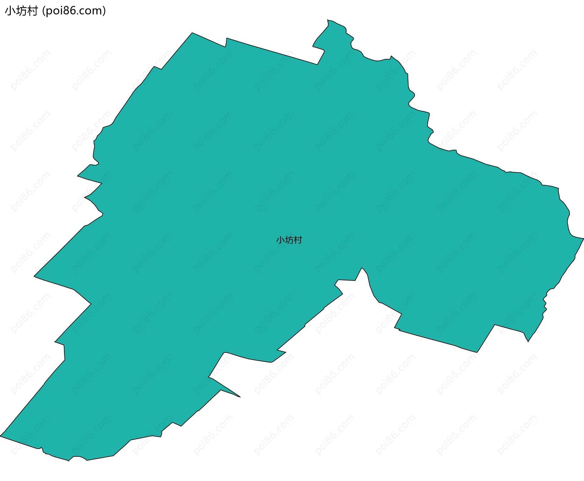 小坊村边界地图