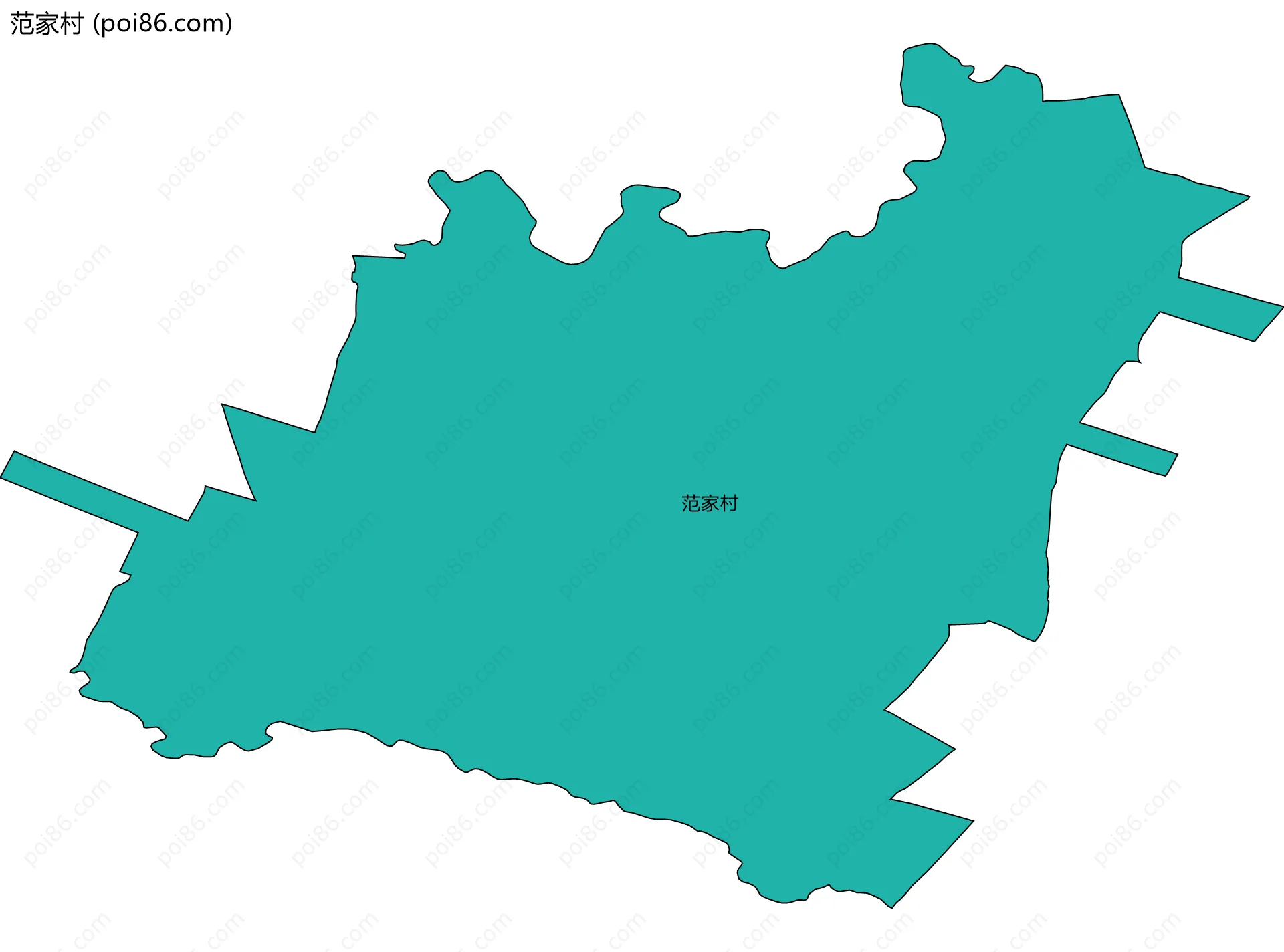 范家村边界地图