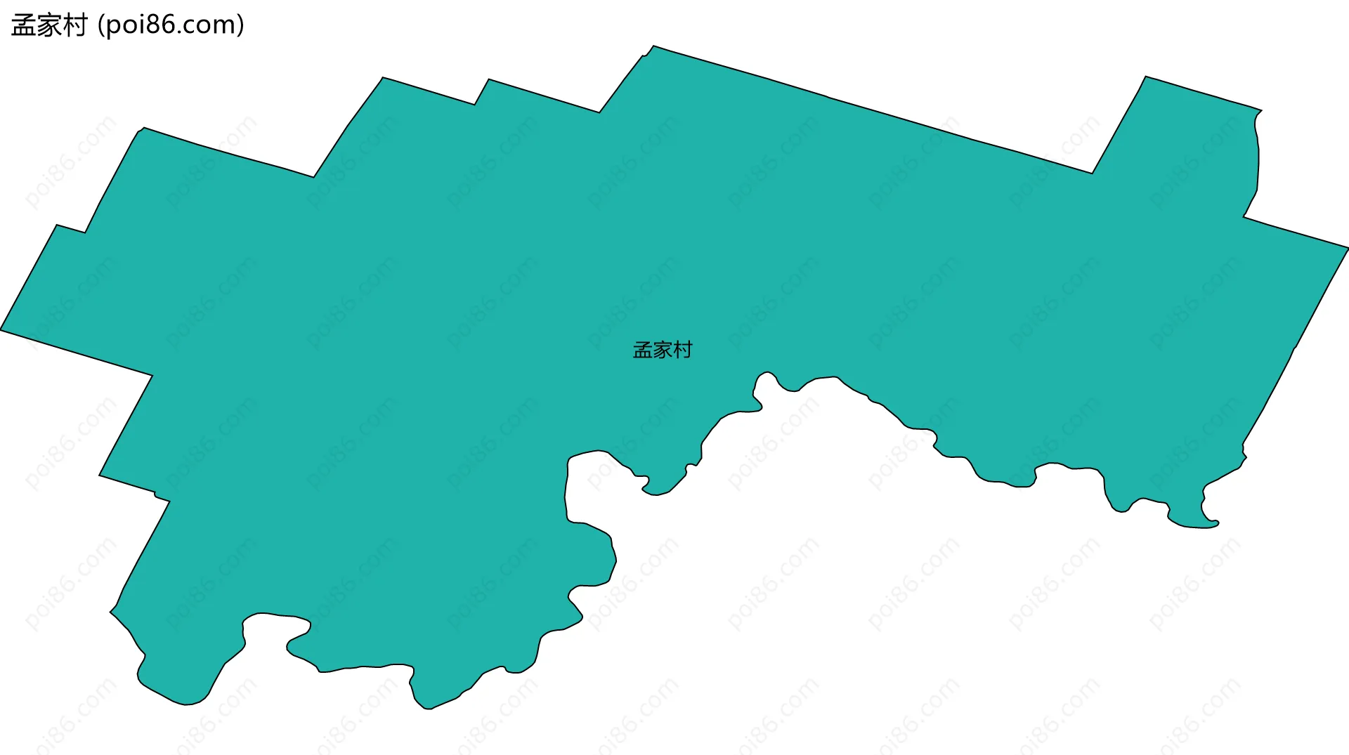 孟家村边界地图