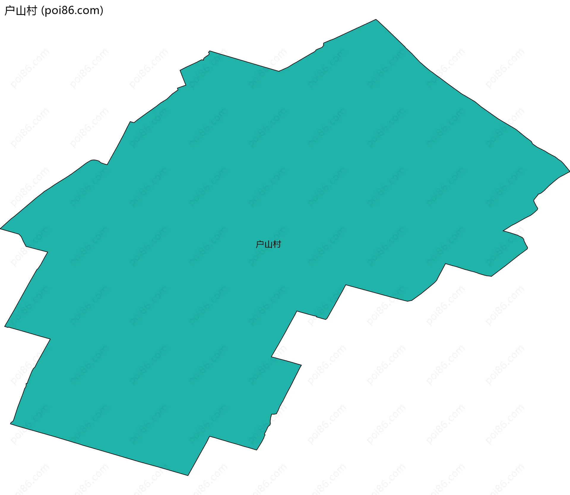 户山村边界地图