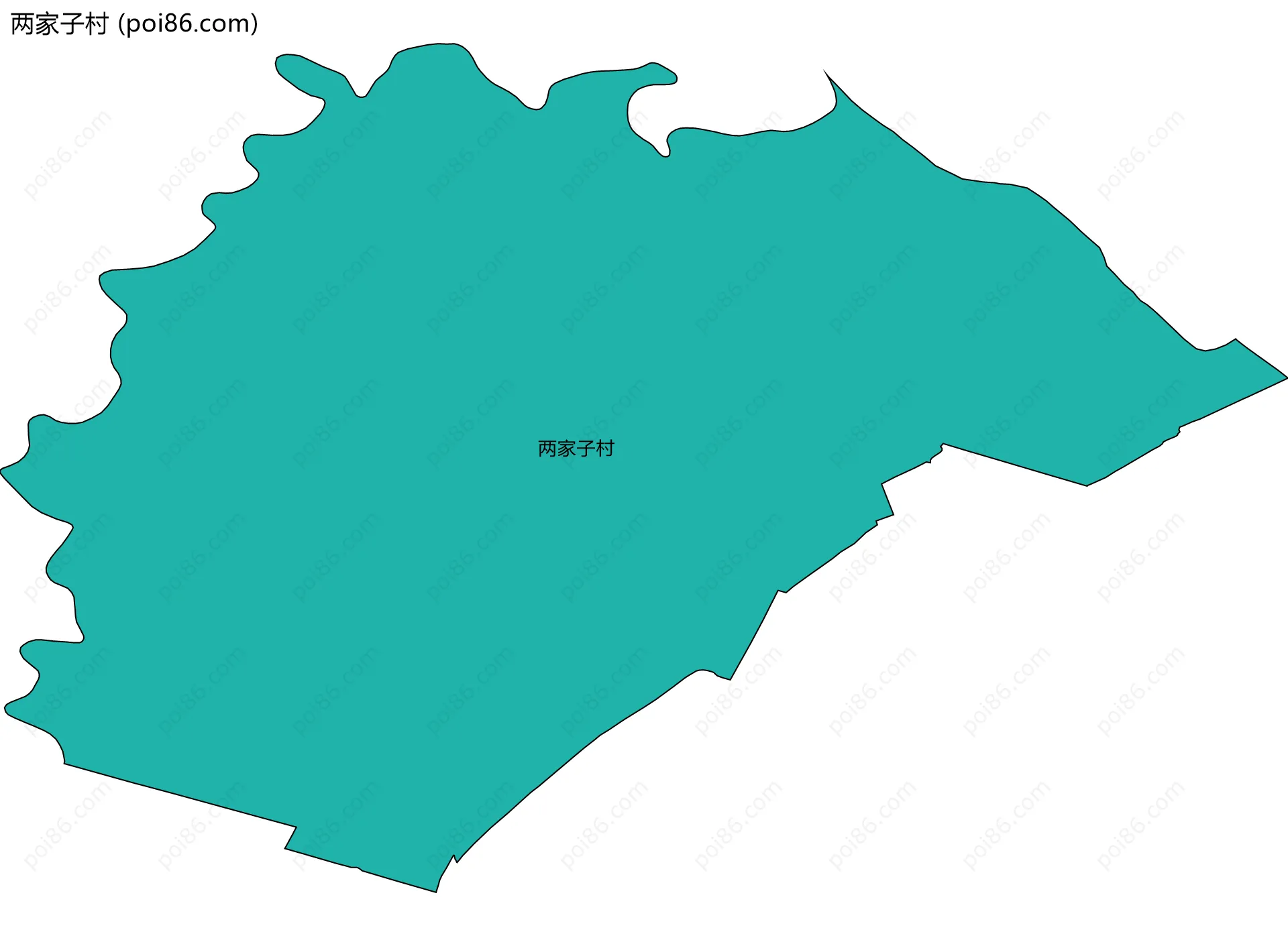 两家子村边界地图