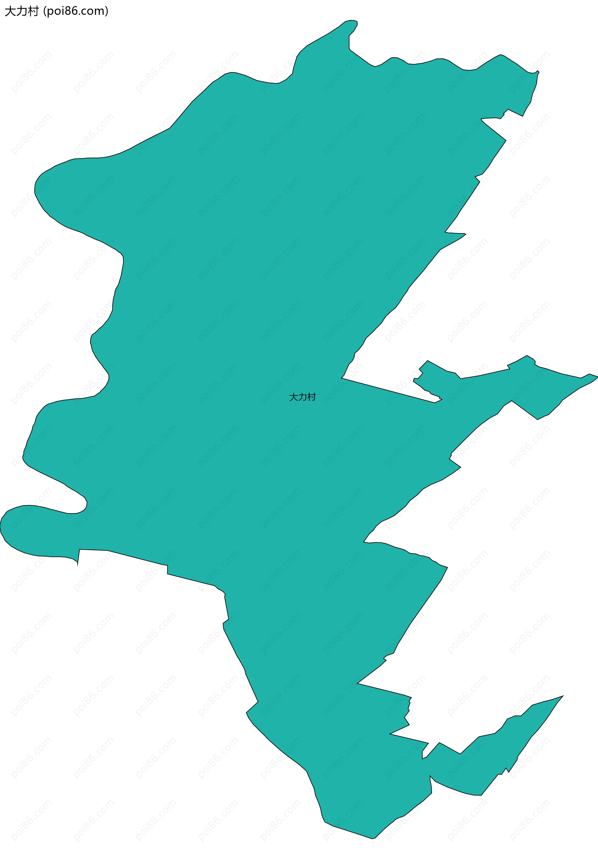 大力村边界地图