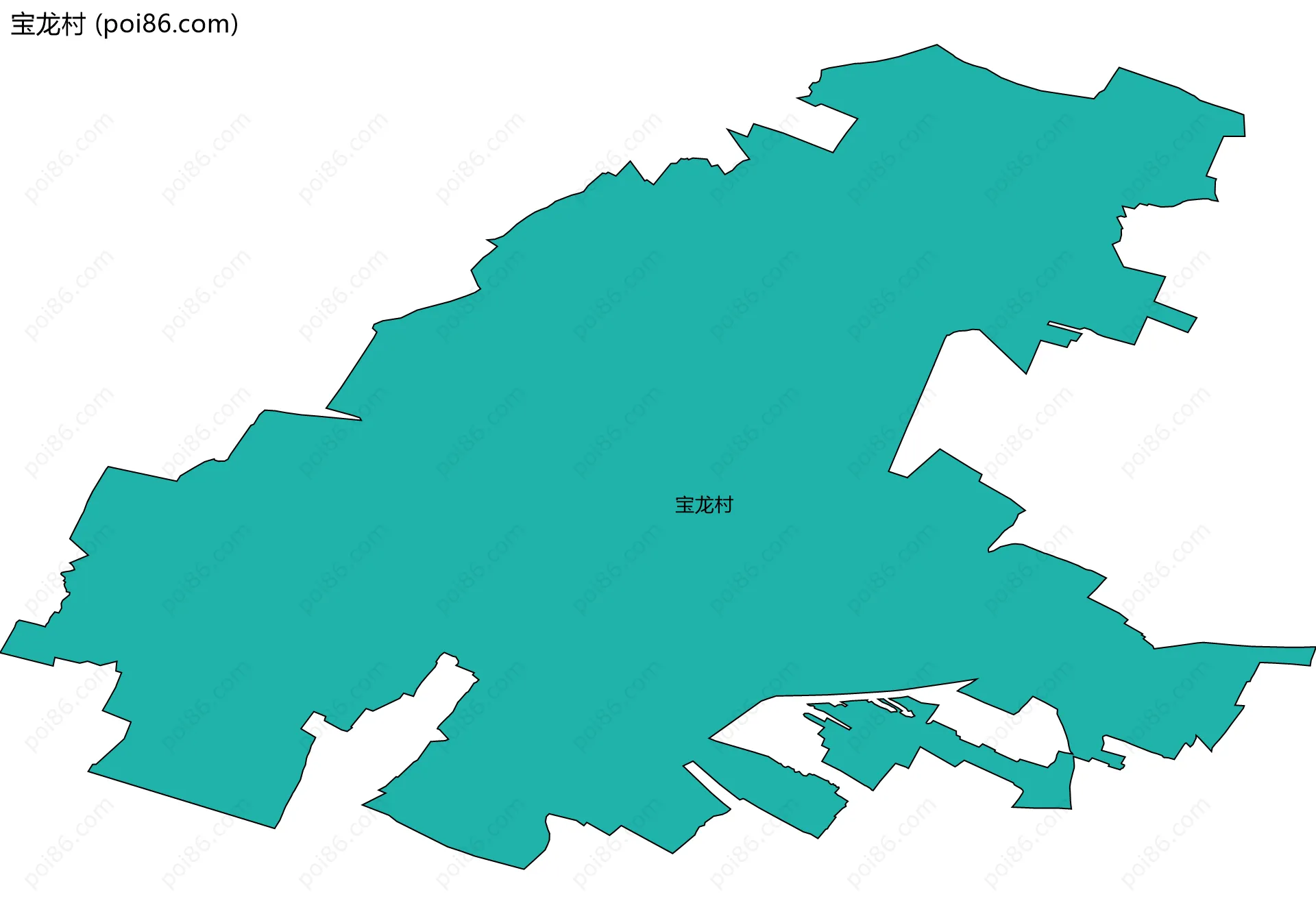 宝龙村边界地图