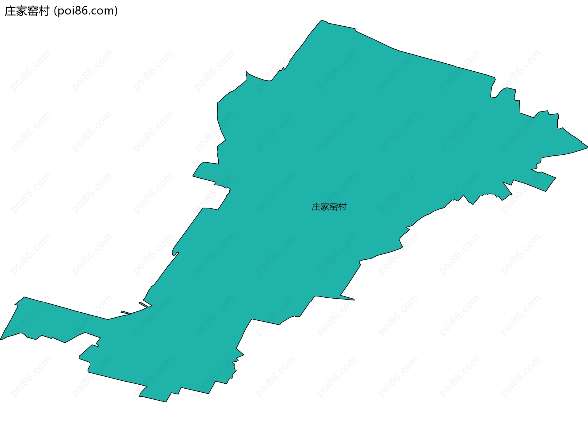 庄家窑村边界地图