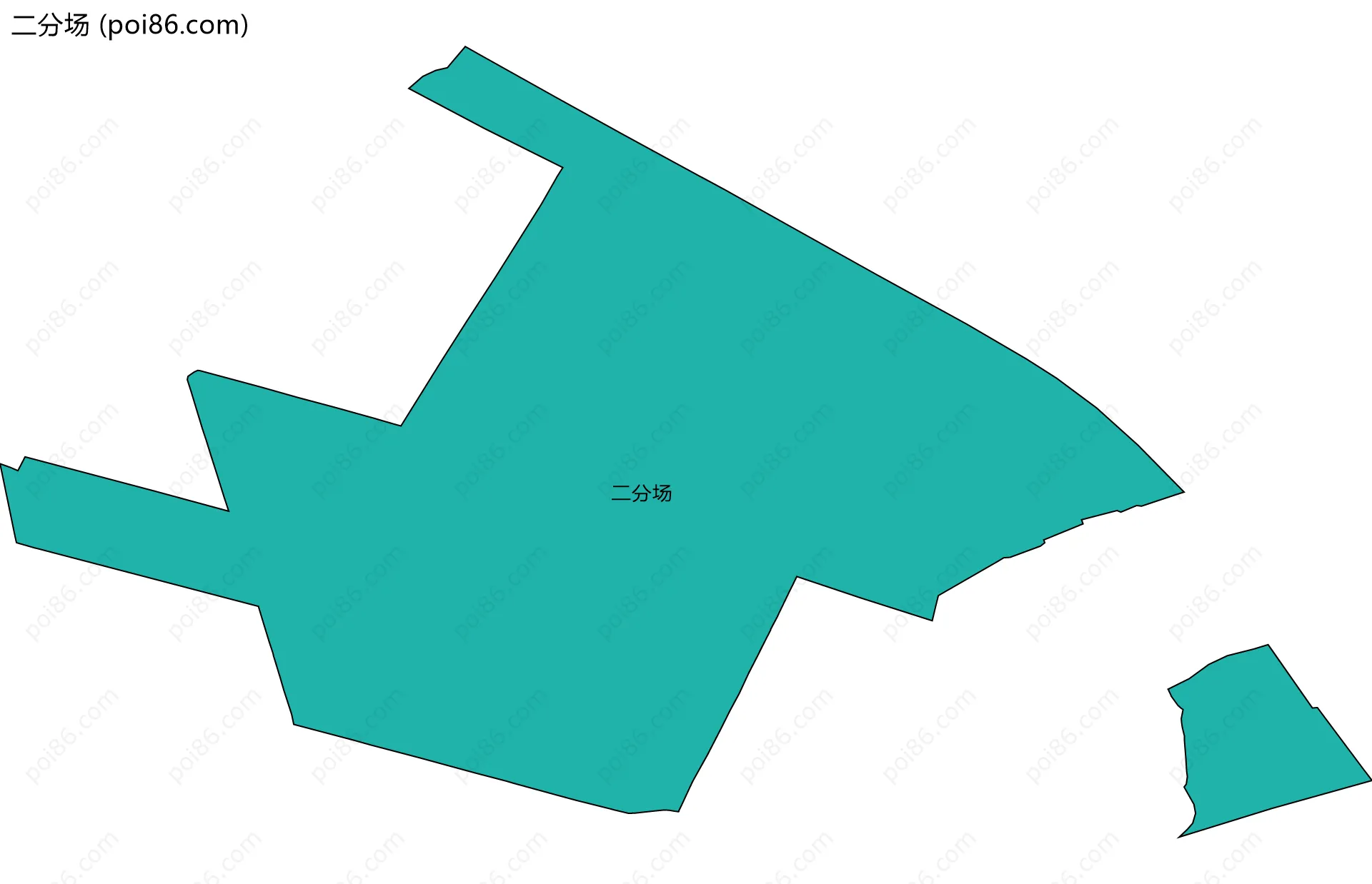 二分场边界地图