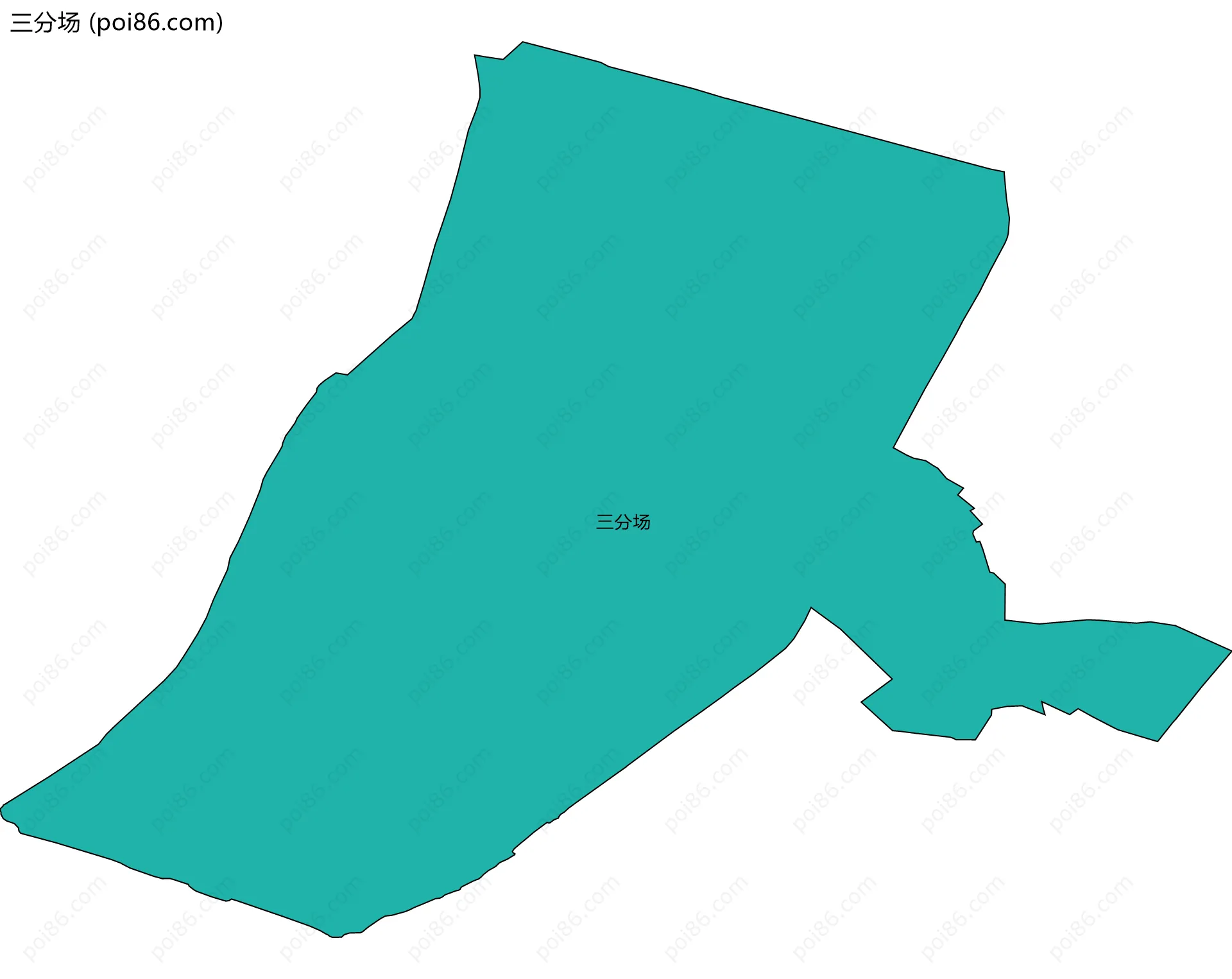 三分场边界地图