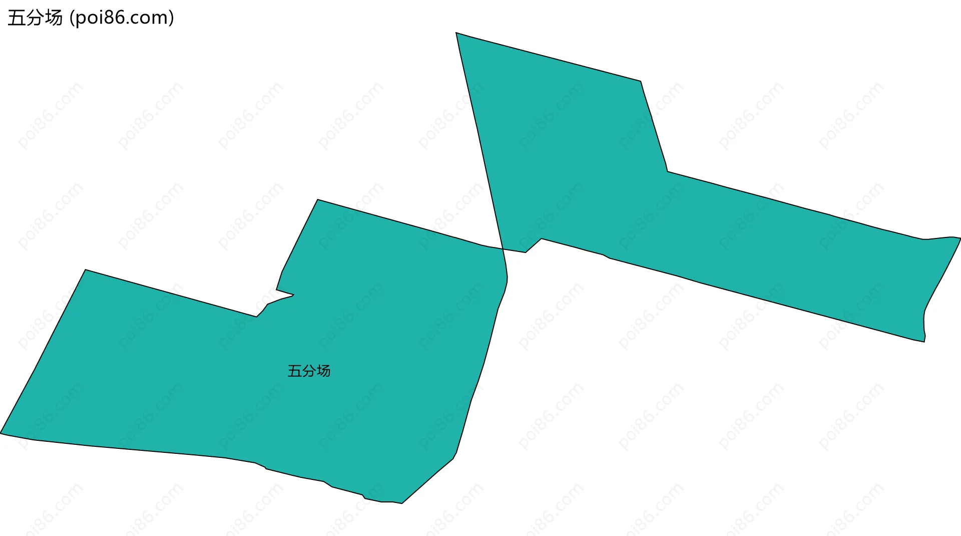 五分场边界地图