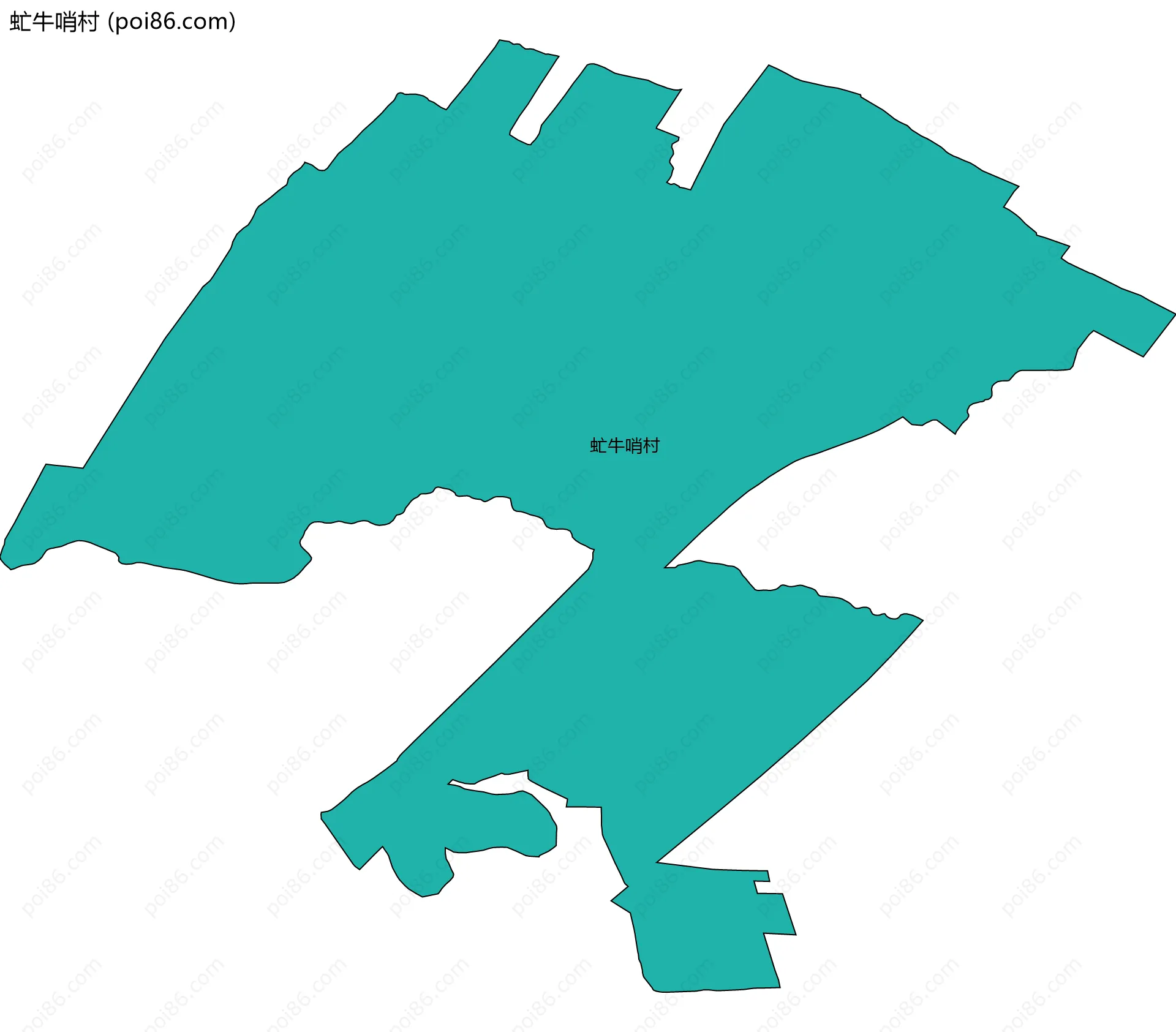 虻牛哨村边界地图