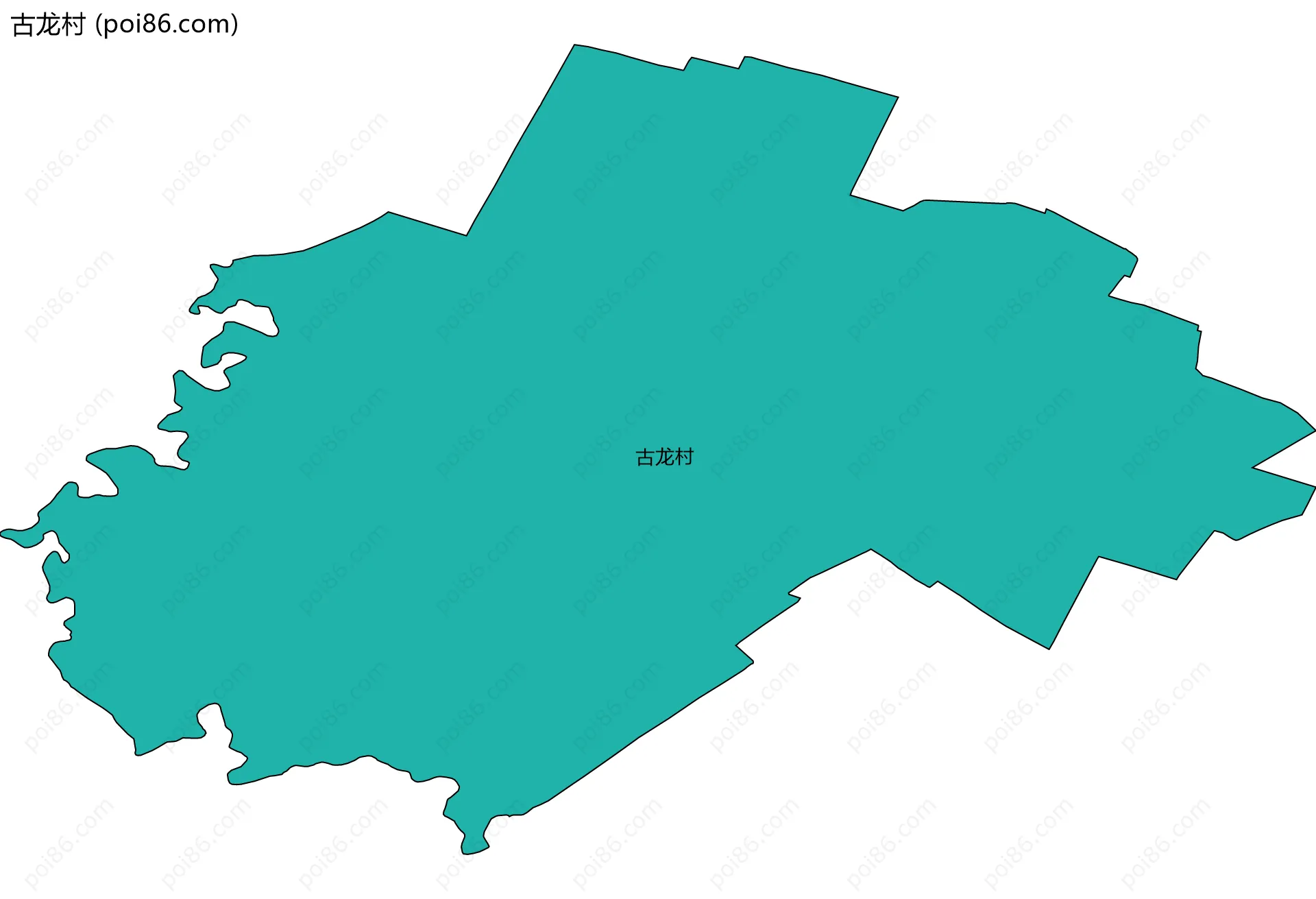 古龙村边界地图