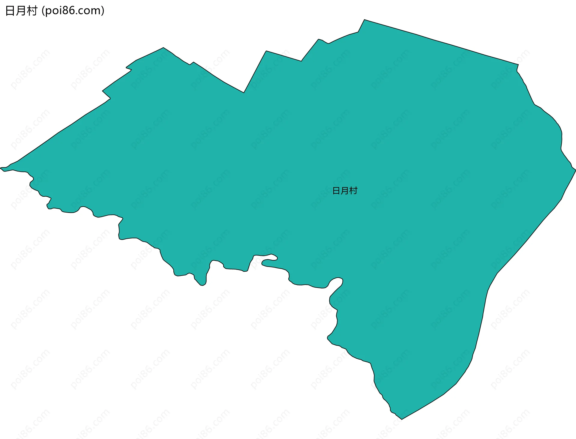 日月村边界地图