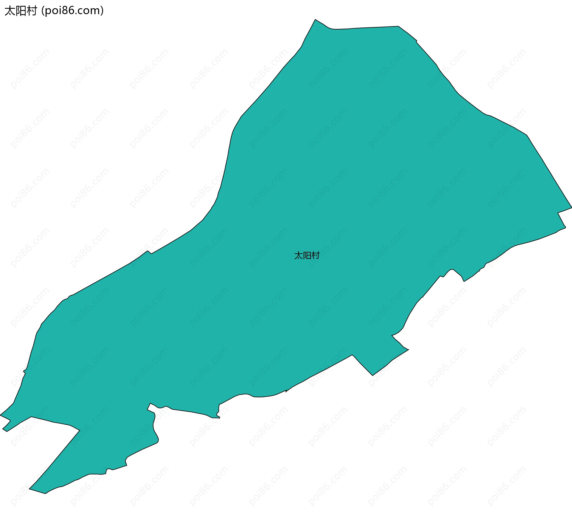 太阳村边界地图