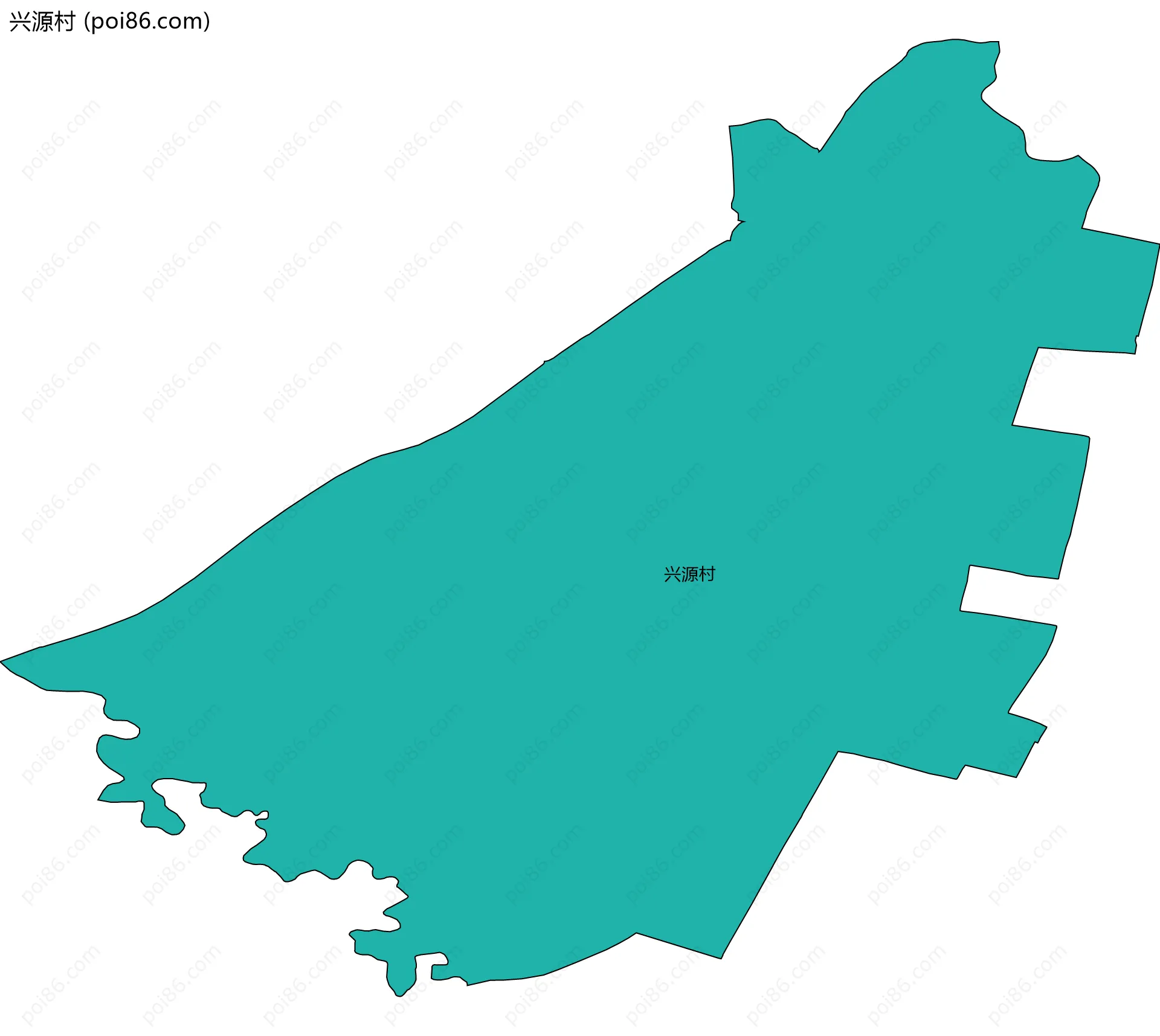 兴源村边界地图