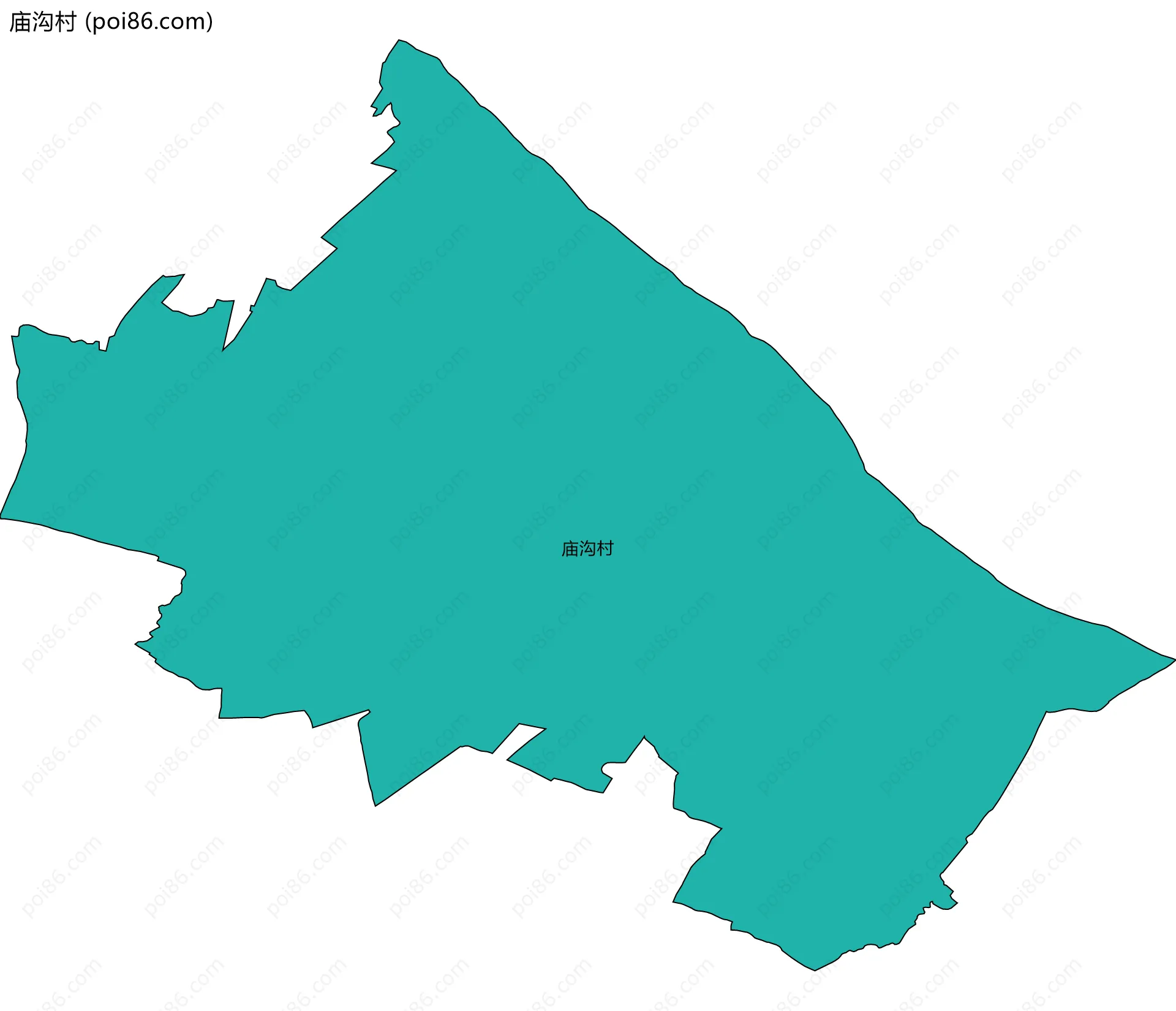 庙沟村边界地图