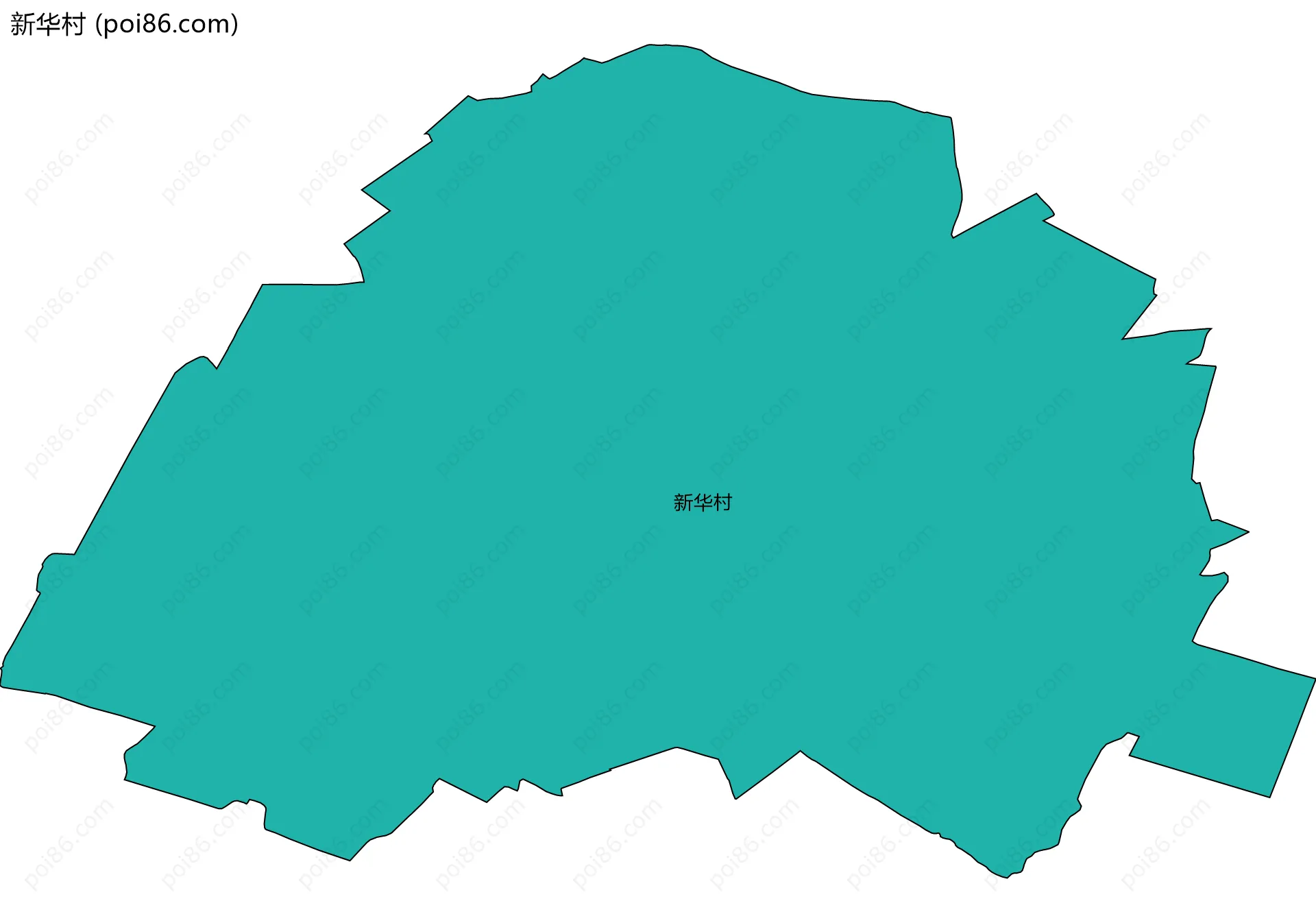 新华村边界地图