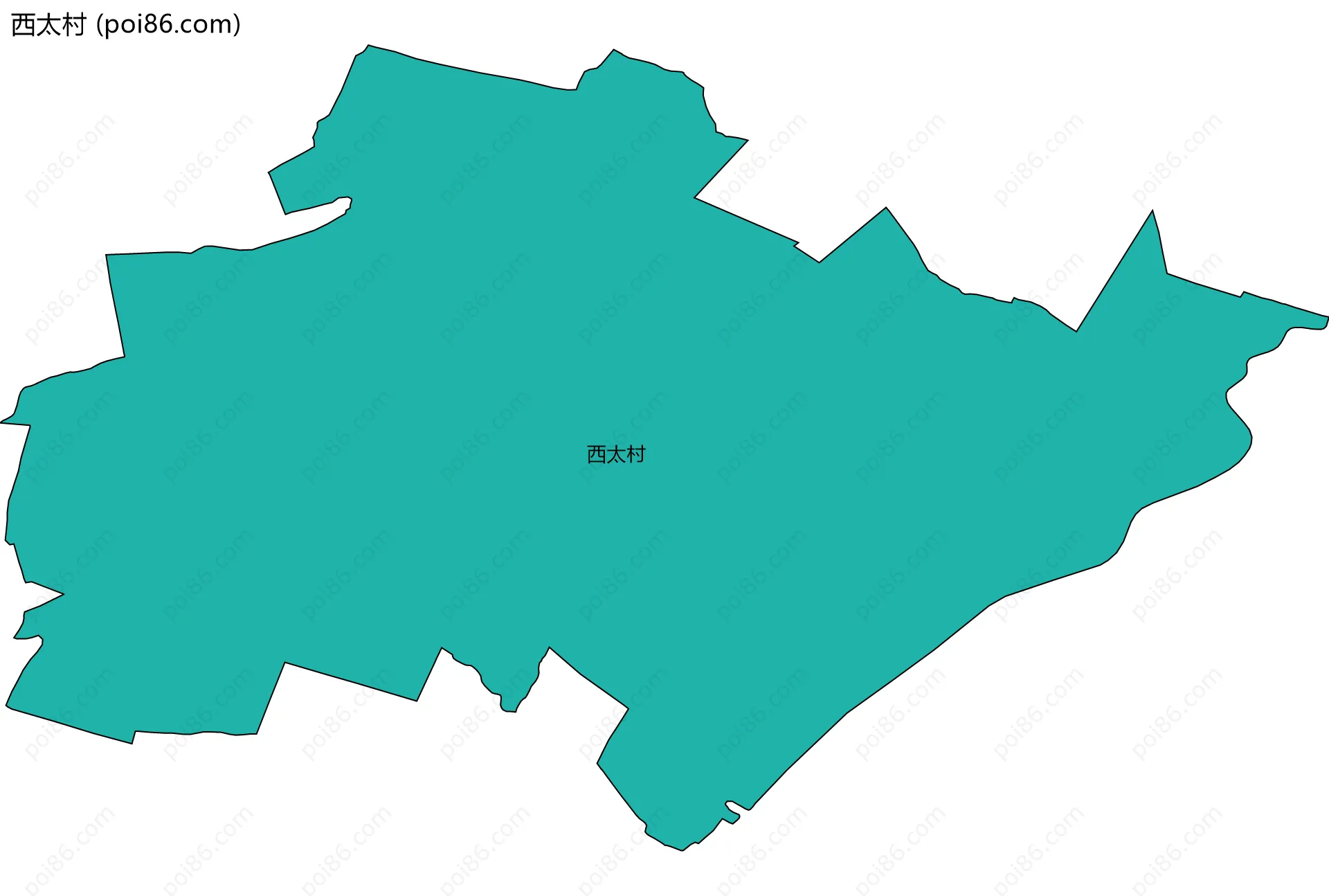 西太村边界地图