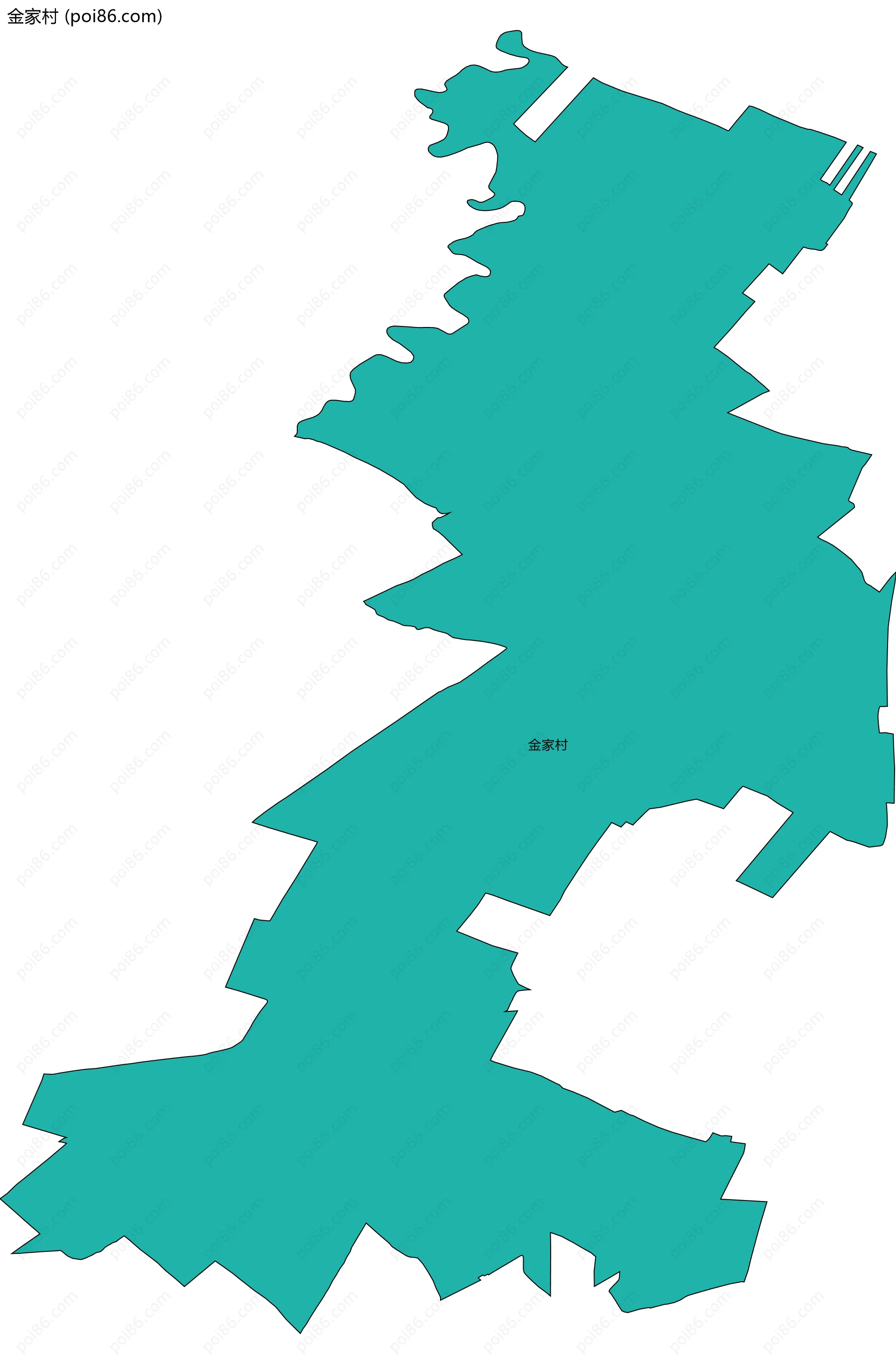 金家村边界地图