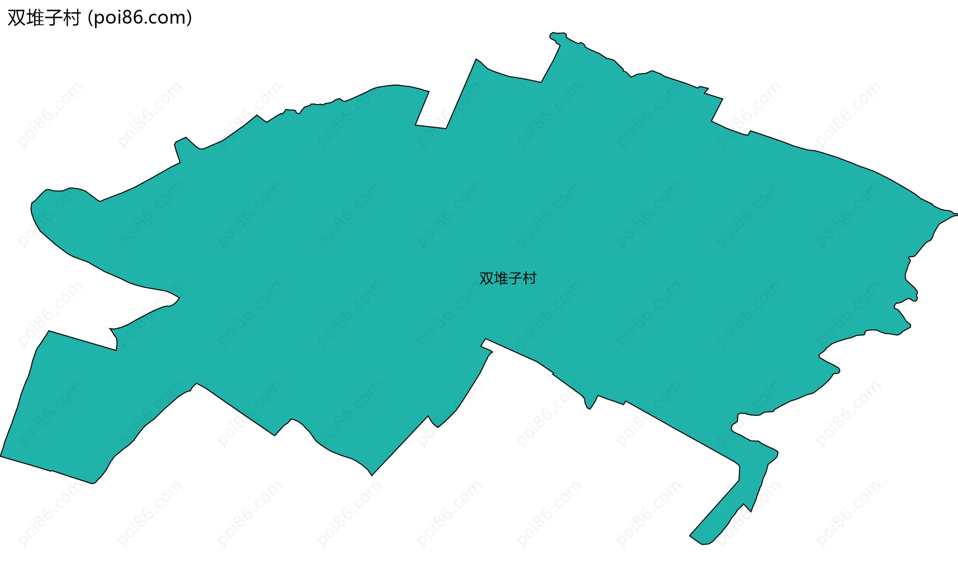 双堆子村边界地图