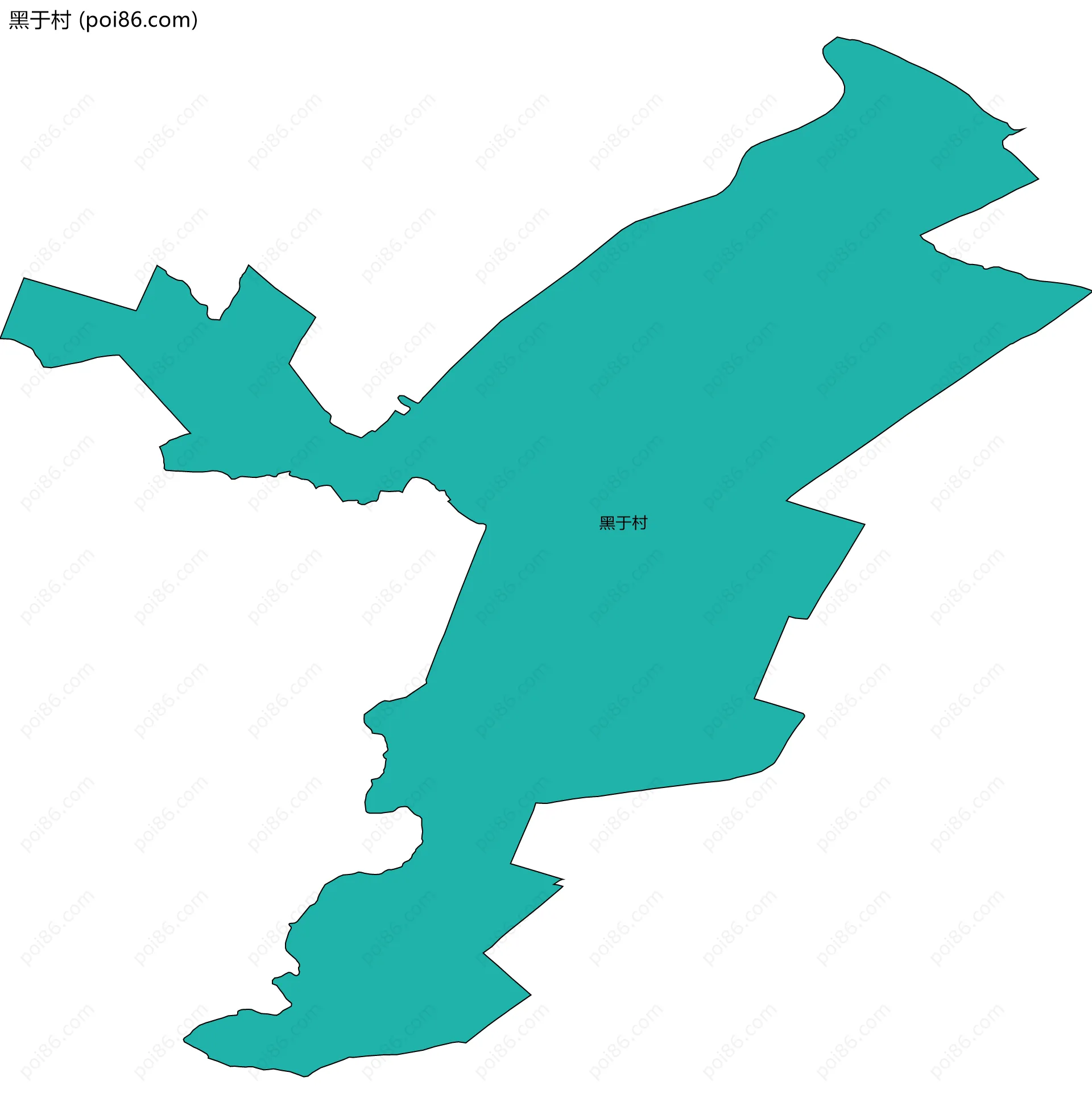 黑于村边界地图