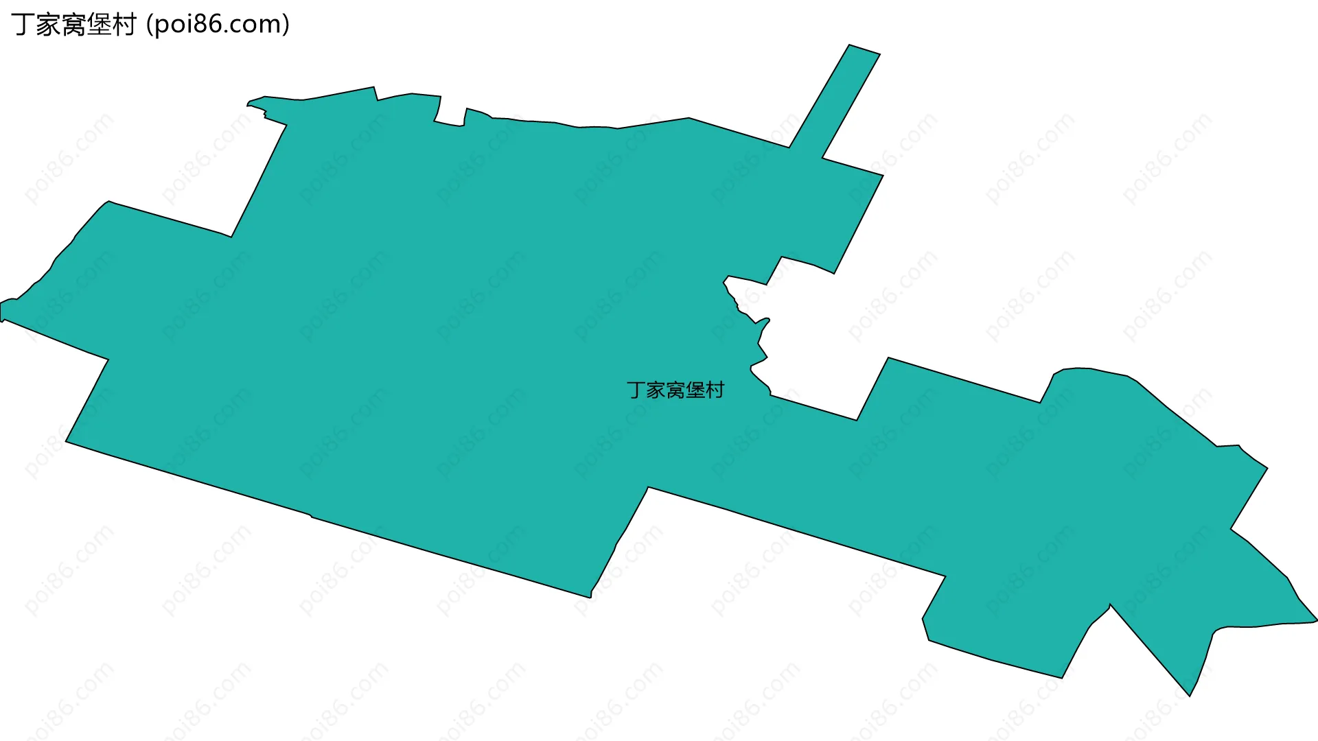 丁家窝堡村边界地图