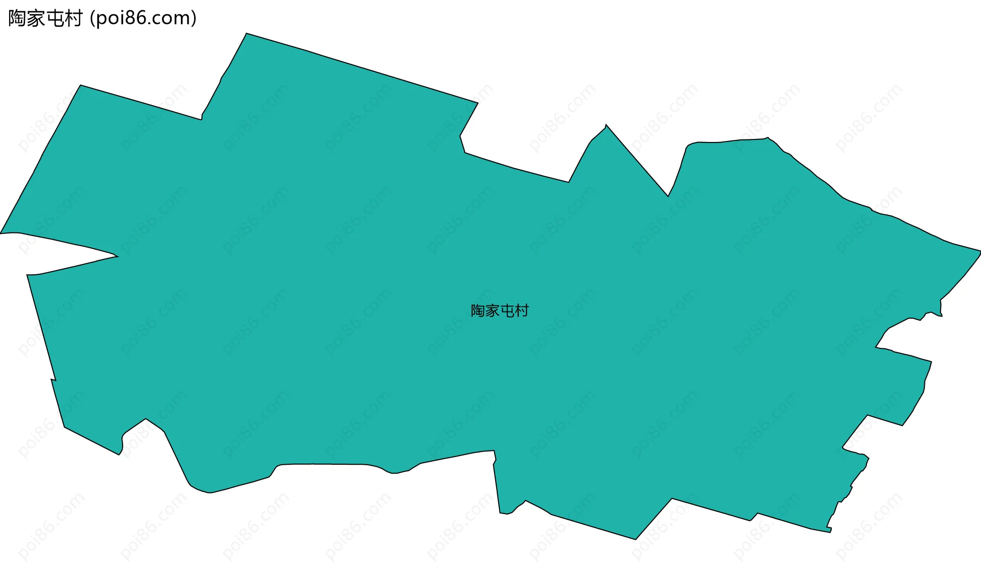 陶家屯村边界地图