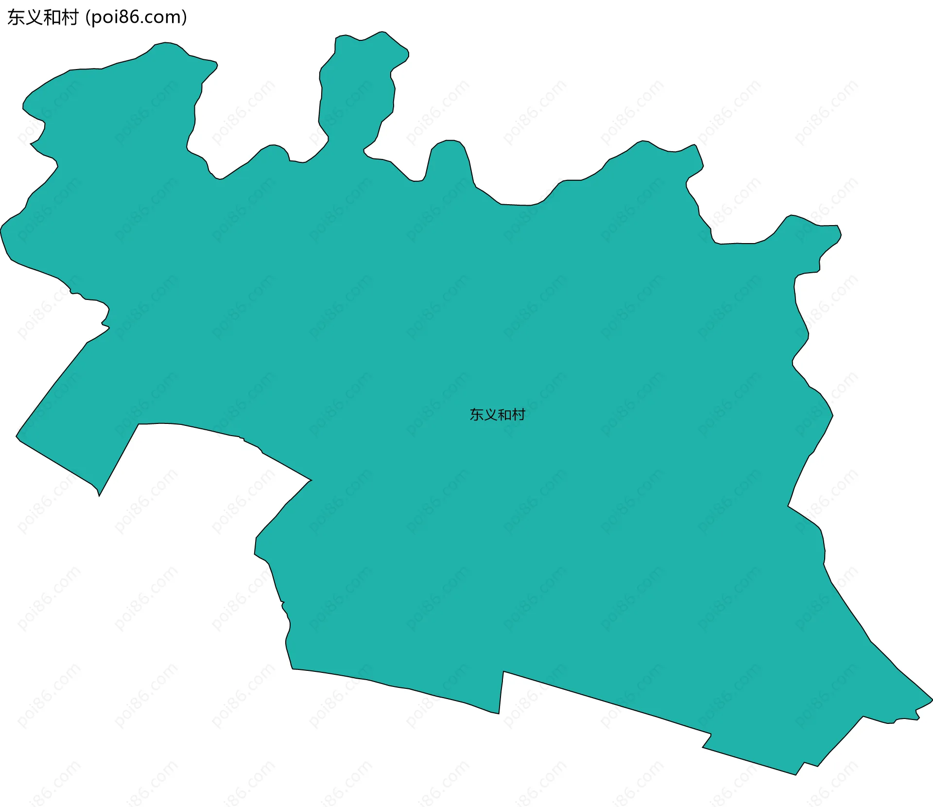 东义和村边界地图