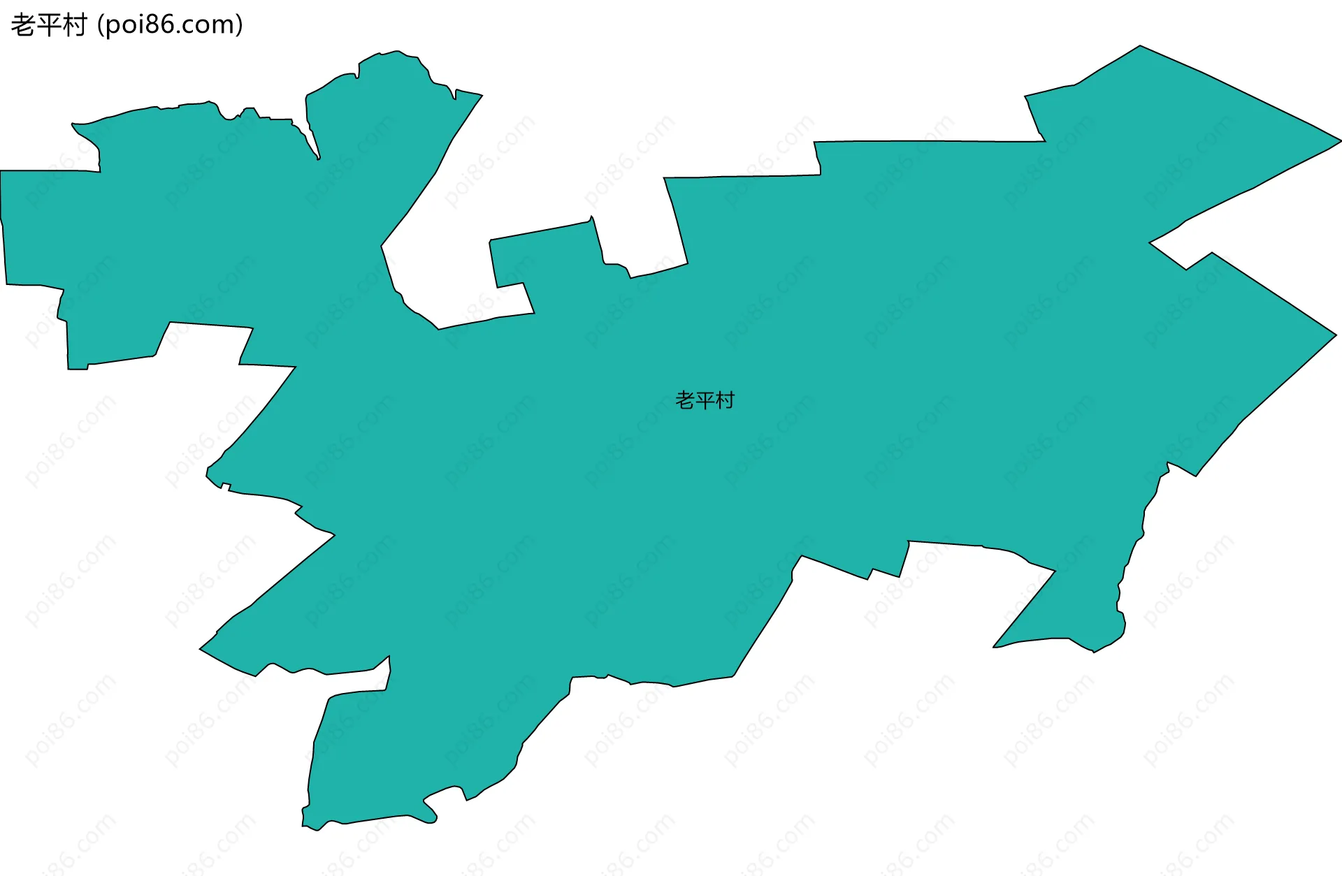 老平村边界地图