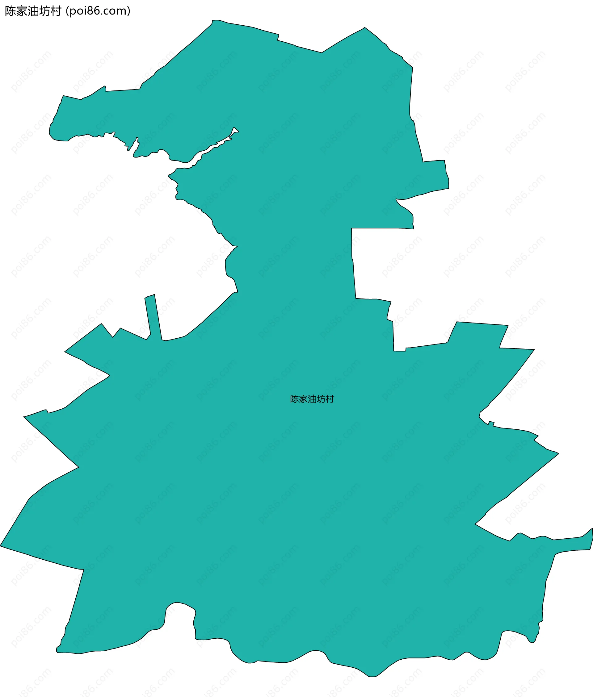 陈家油坊村边界地图