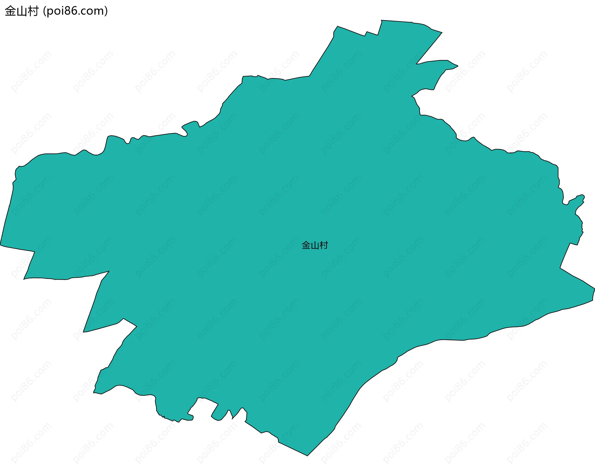 金山村边界地图