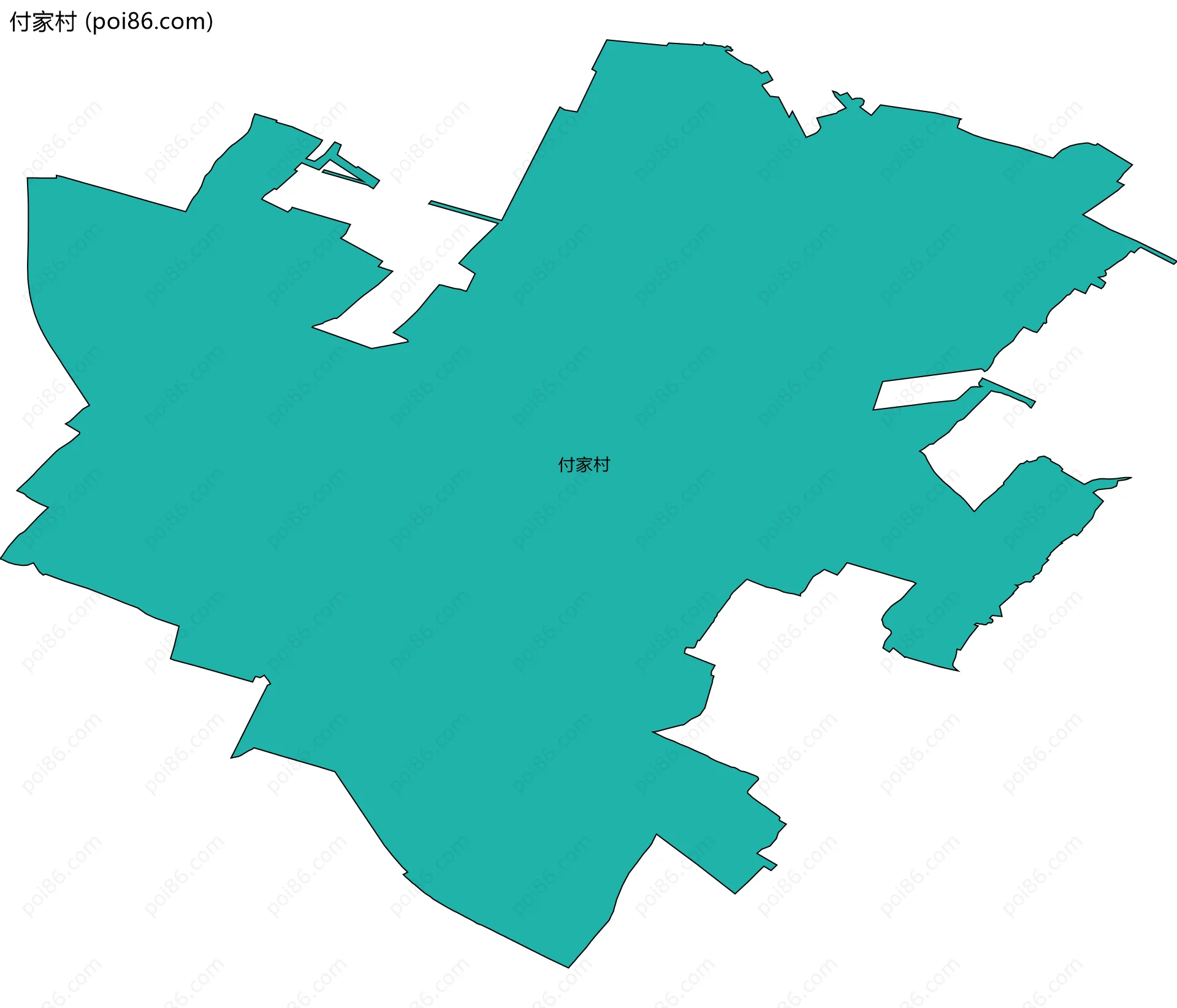 付家村边界地图