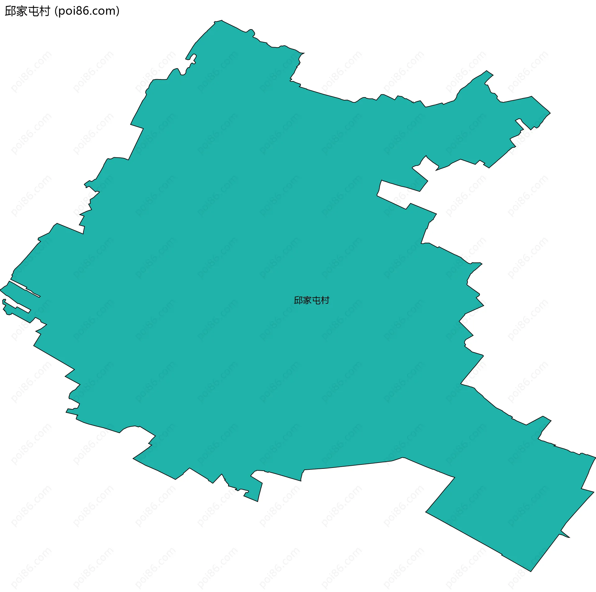 邱家屯村边界地图