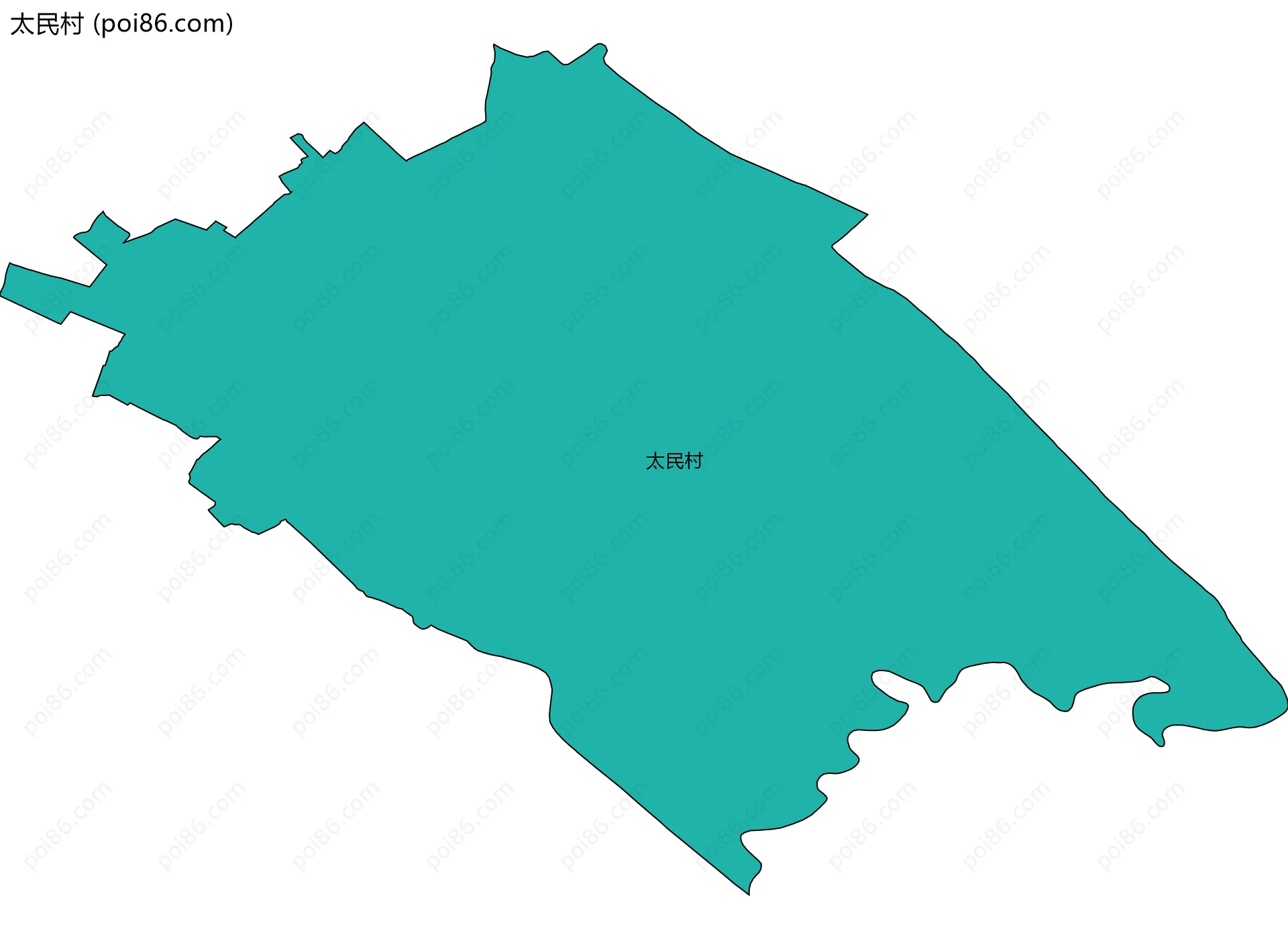 太民村边界地图