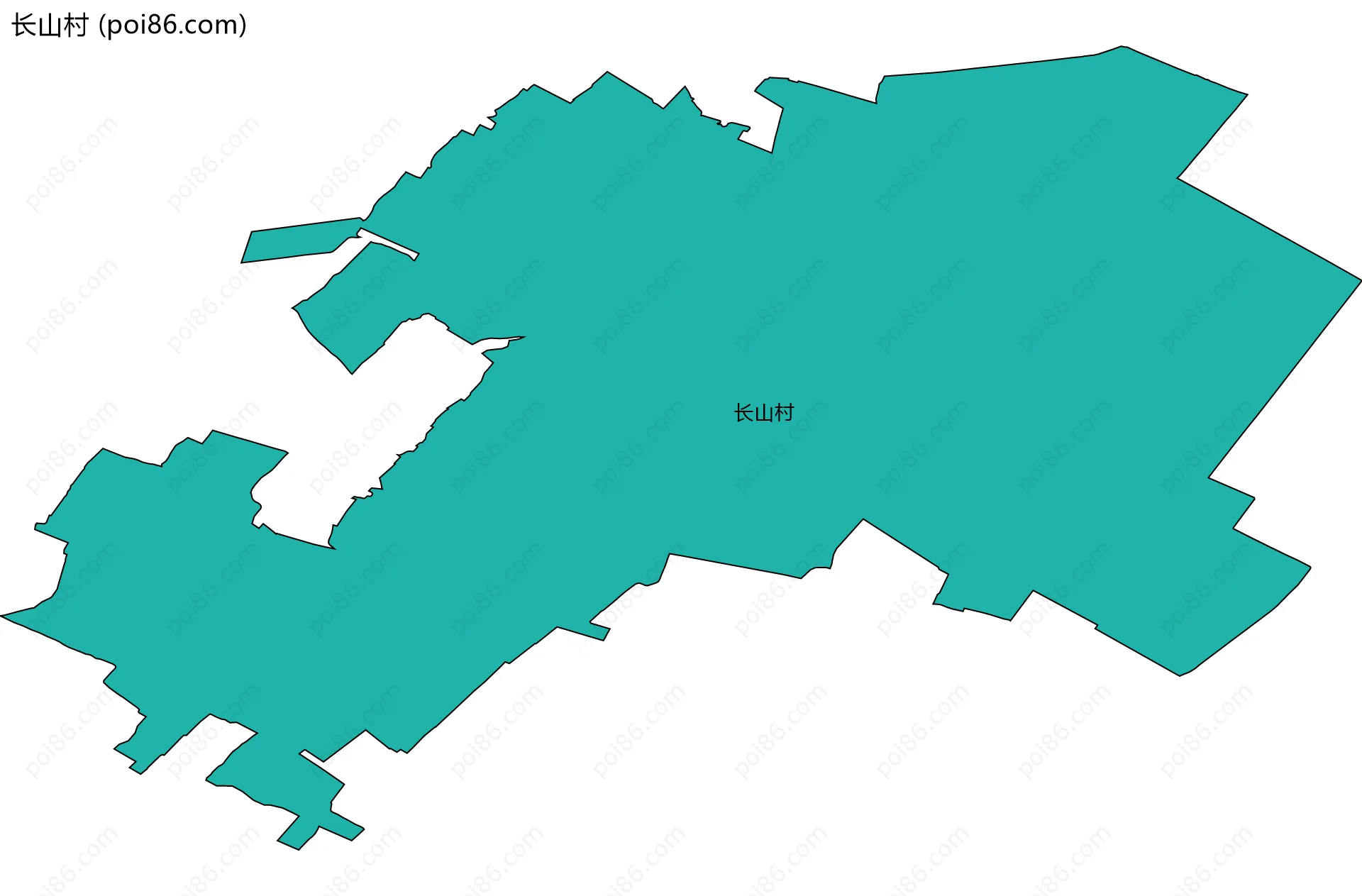 长山村边界地图