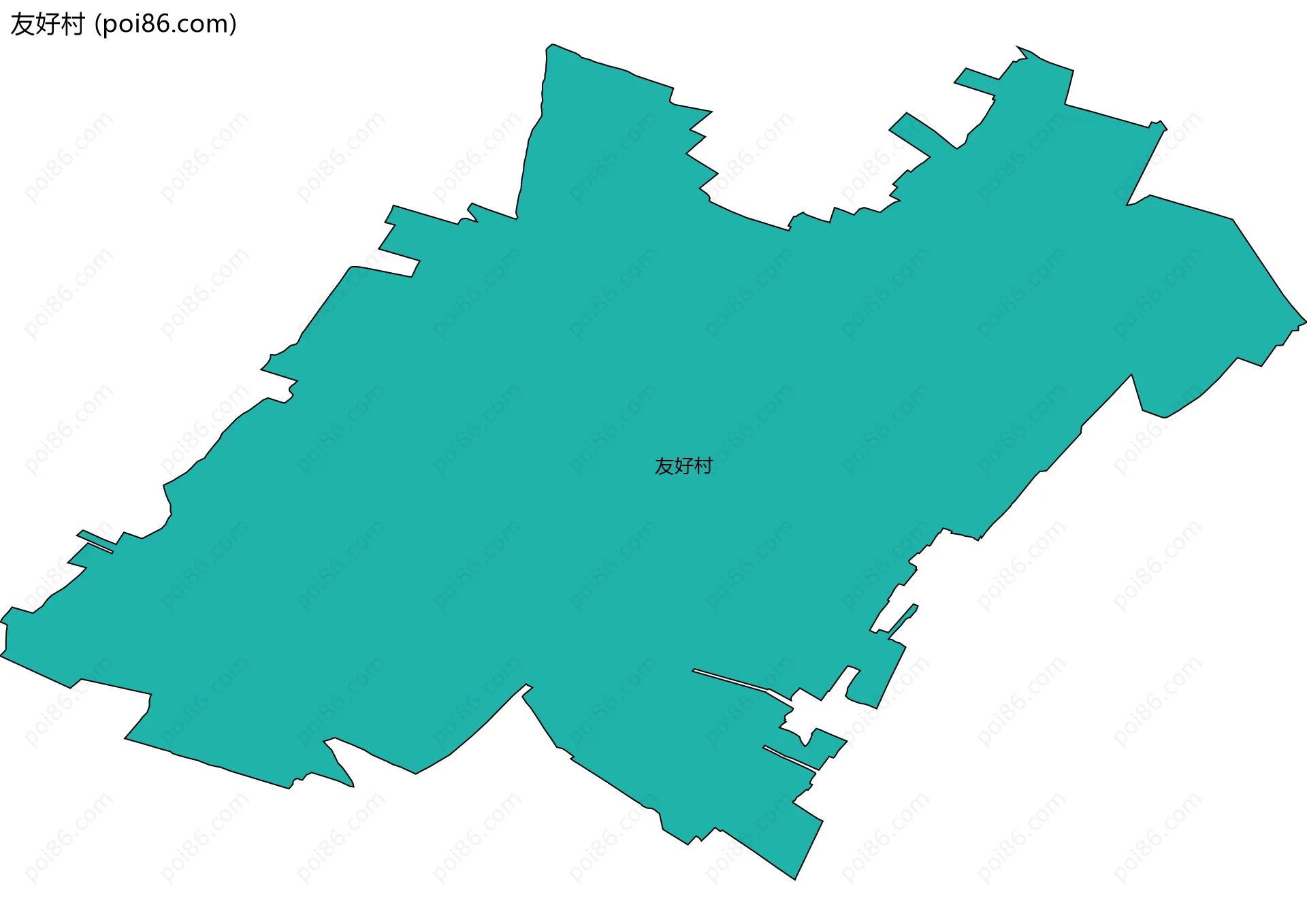 友好村边界地图