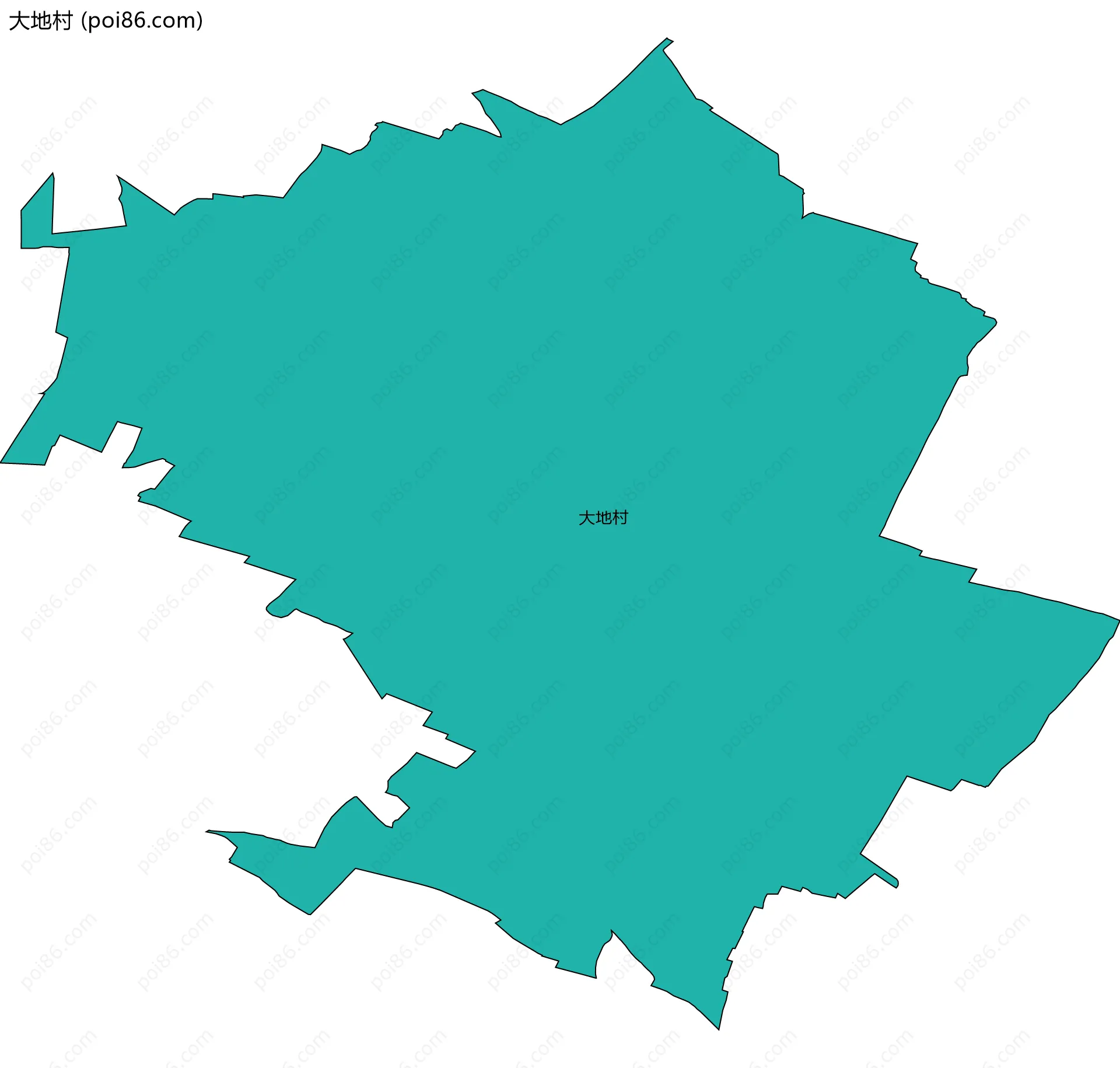 大地村边界地图