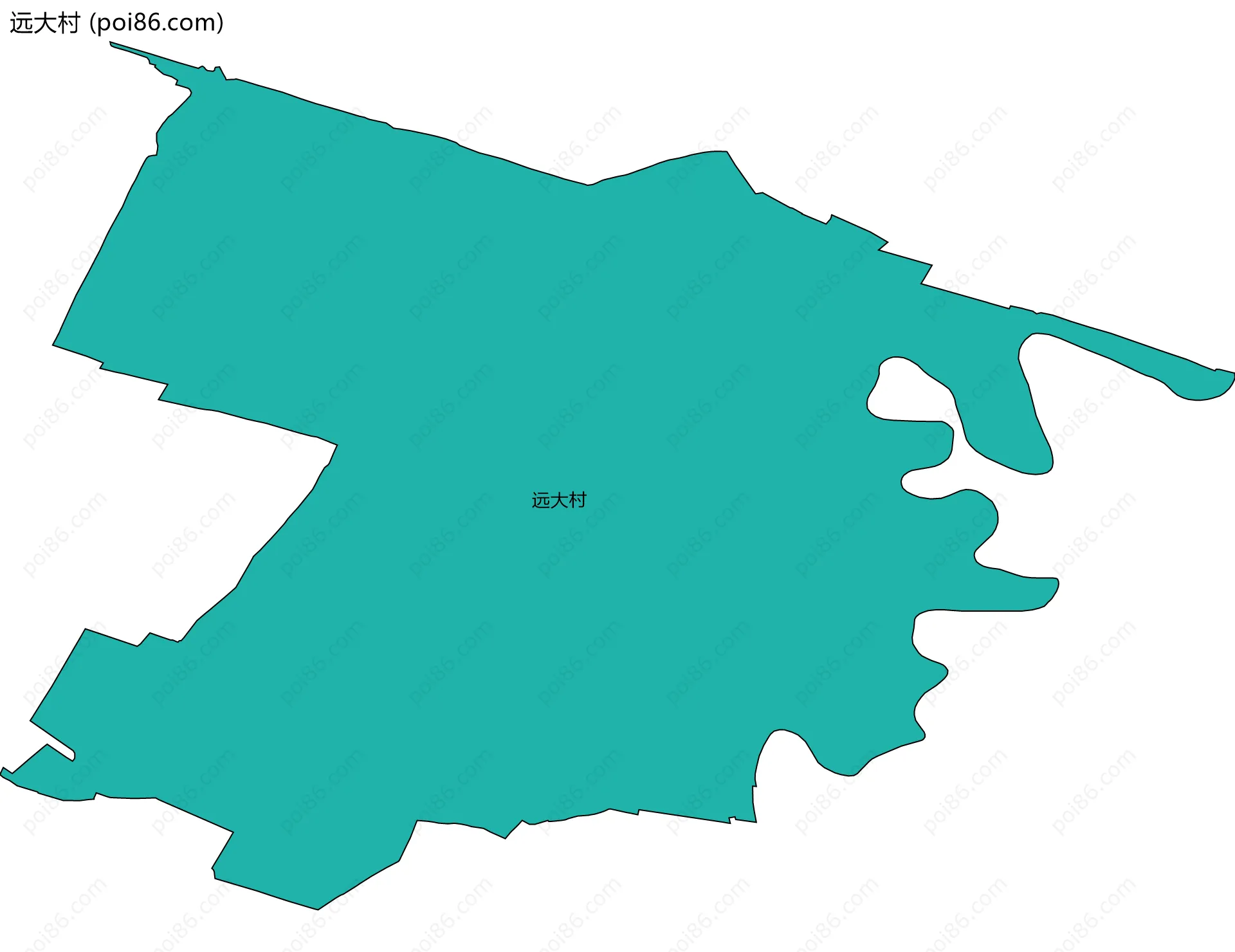 远大村边界地图