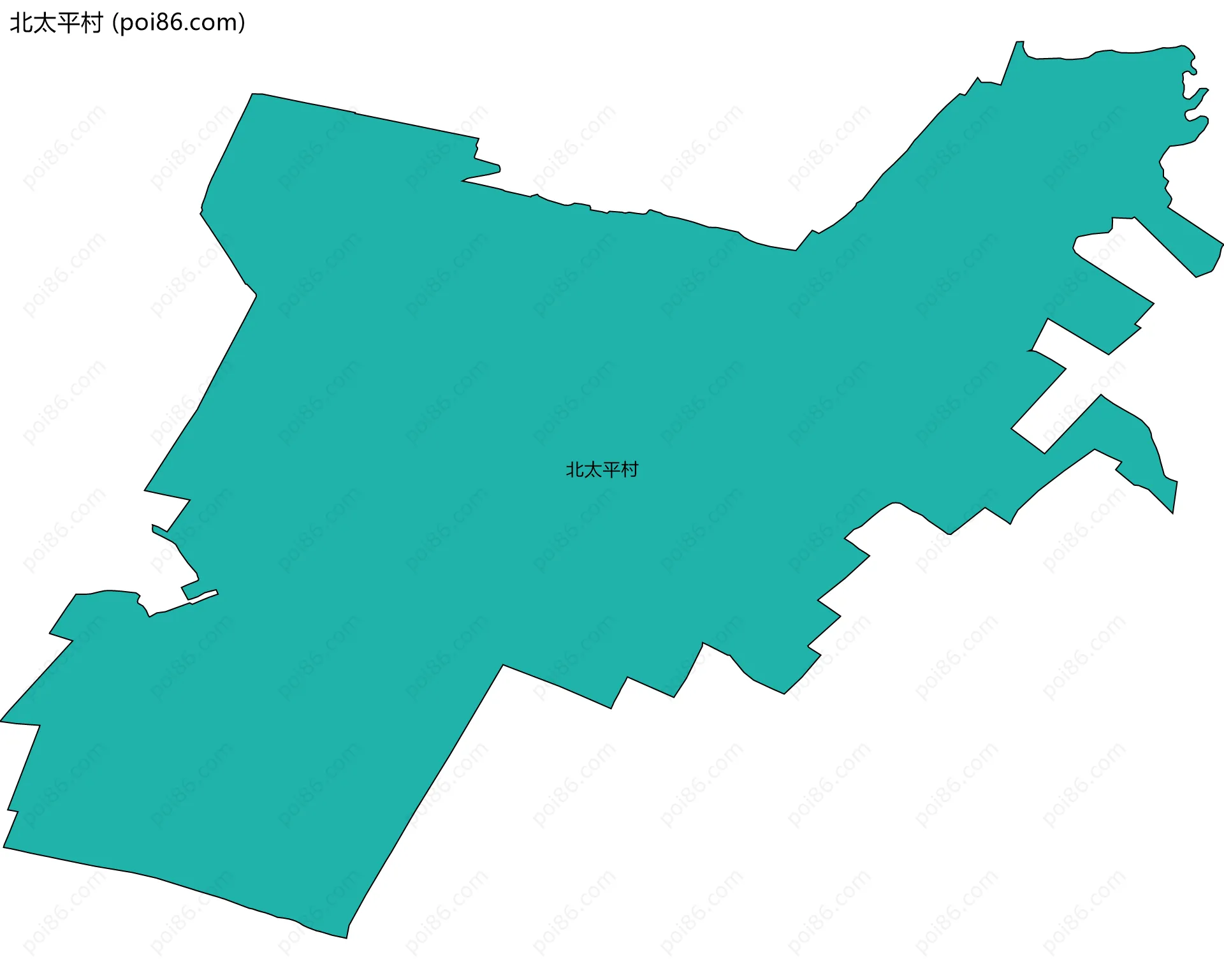 北太平村边界地图