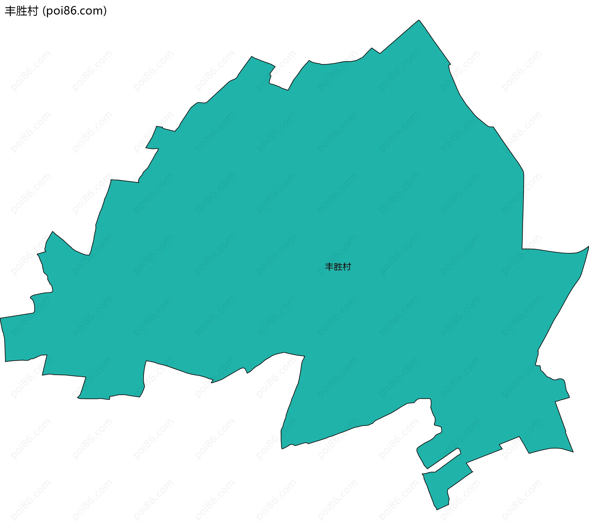 丰胜村边界地图