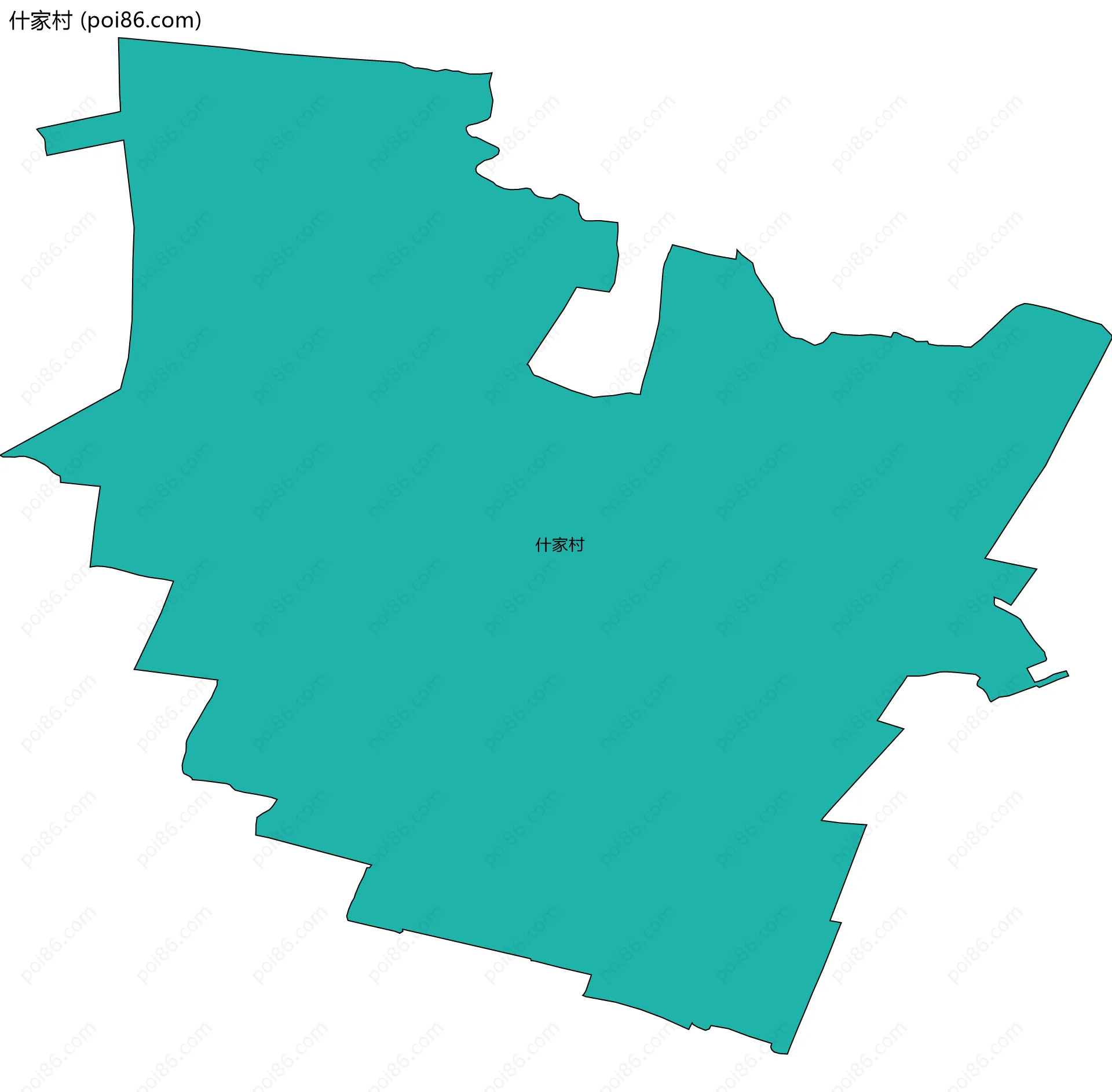 什家村边界地图